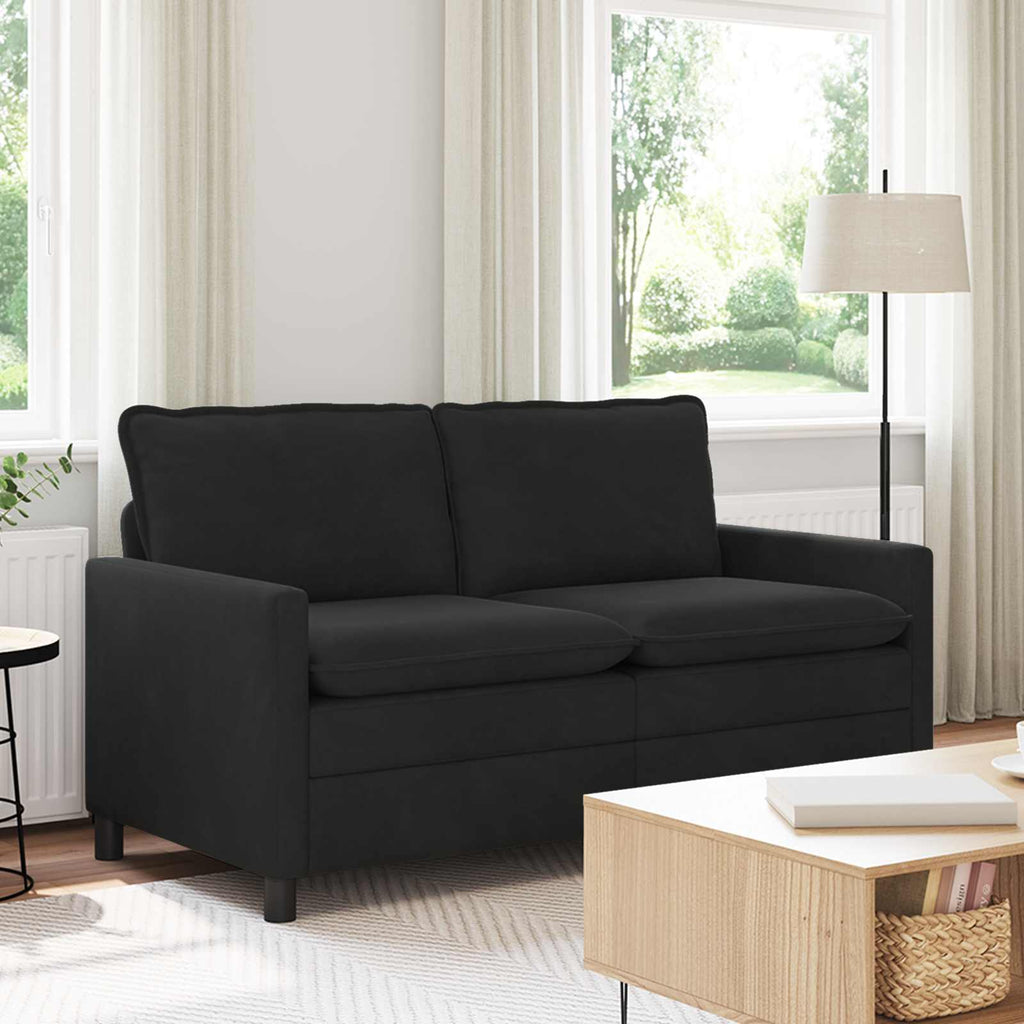 vidaXL Sofa Czarny 156 x 81 x 87,5 cm Welur