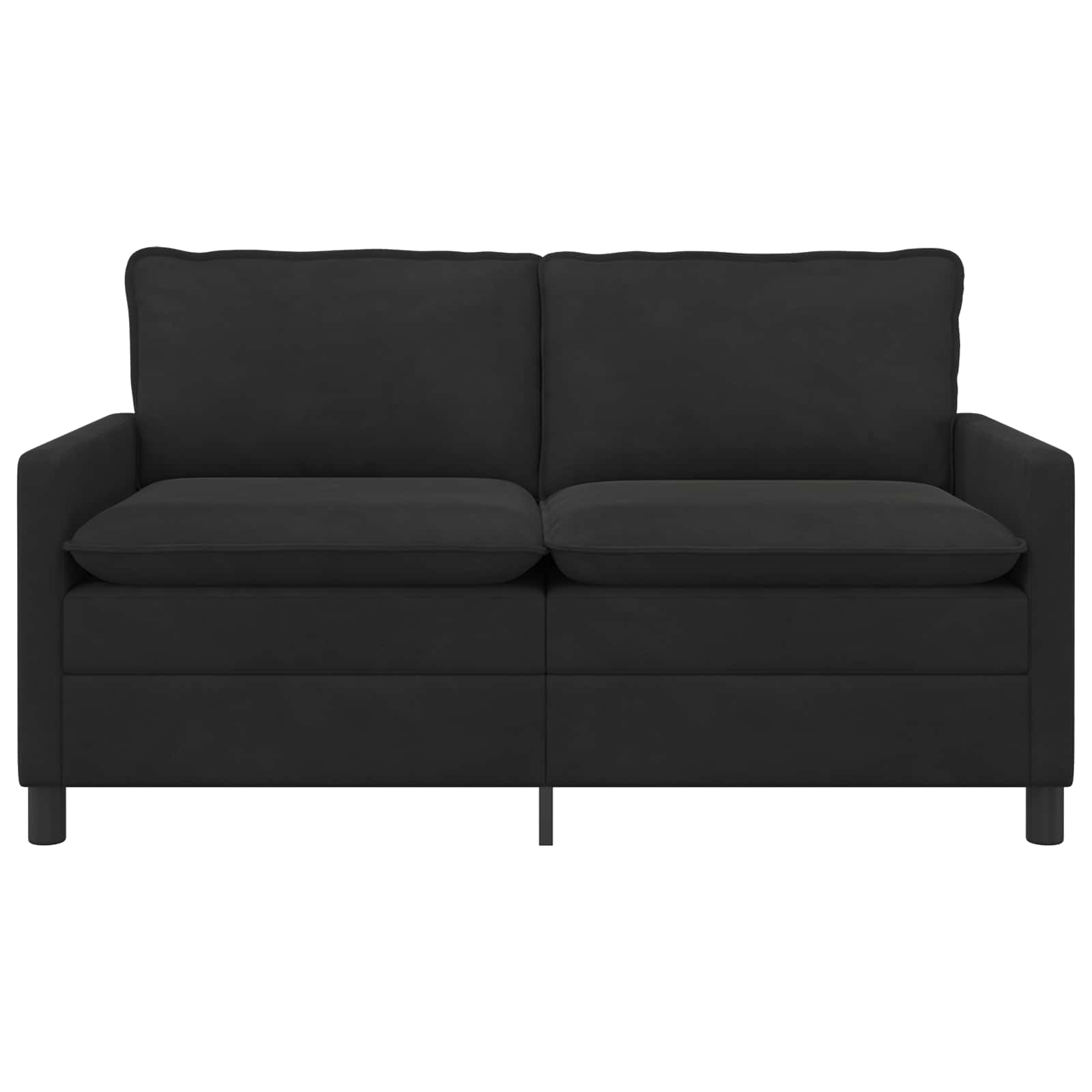 vidaXL Sofa Czarny 156 x 81 x 87,5 cm Welur