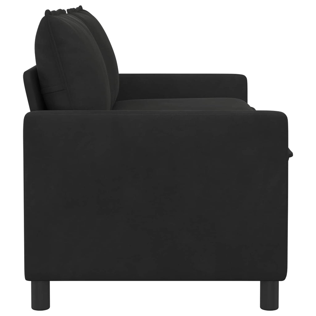 vidaXL Sofa Czarny 156 x 81 x 87,5 cm Welur