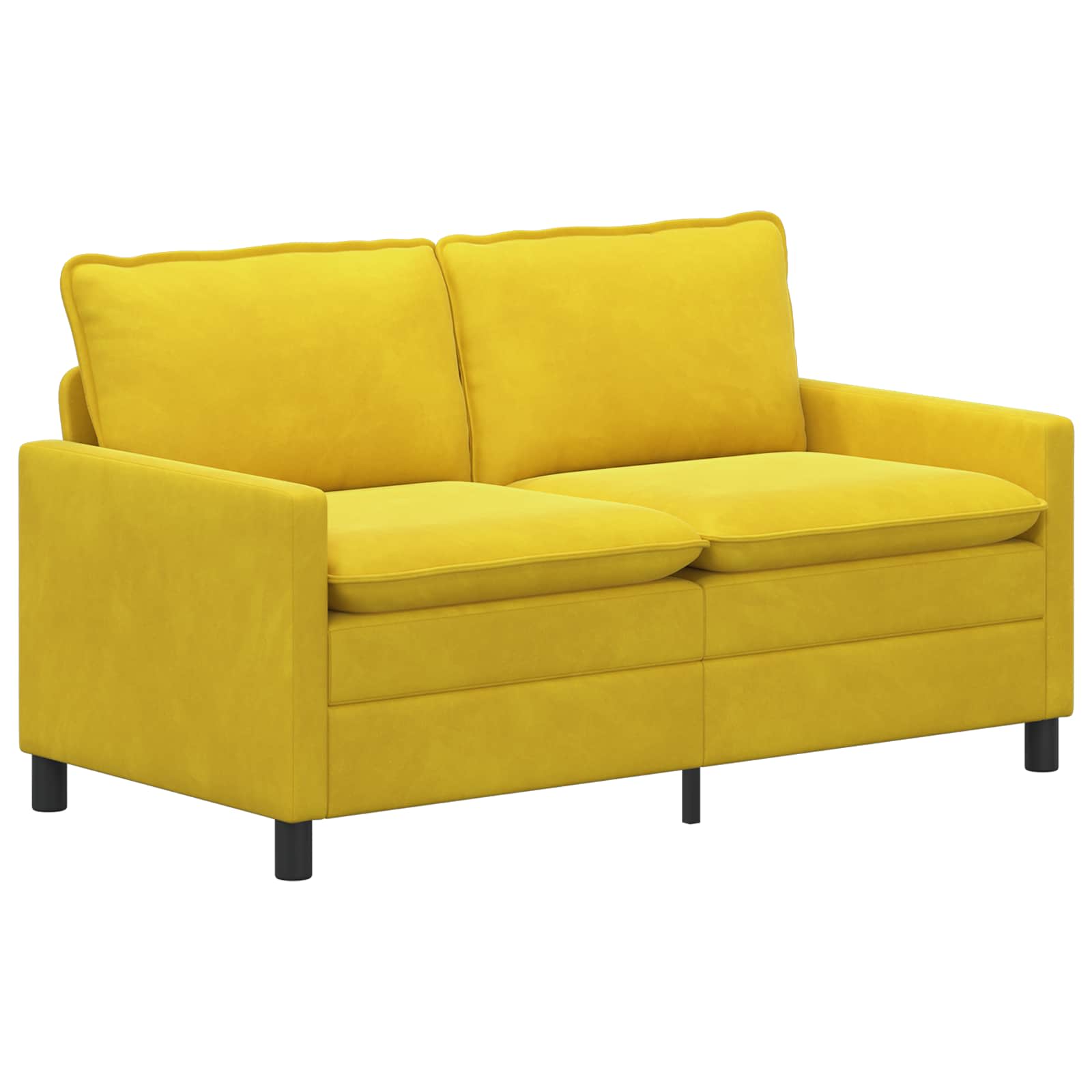 vidaXL Sofa żółty 156 x 81 x 87,5 cm Welur