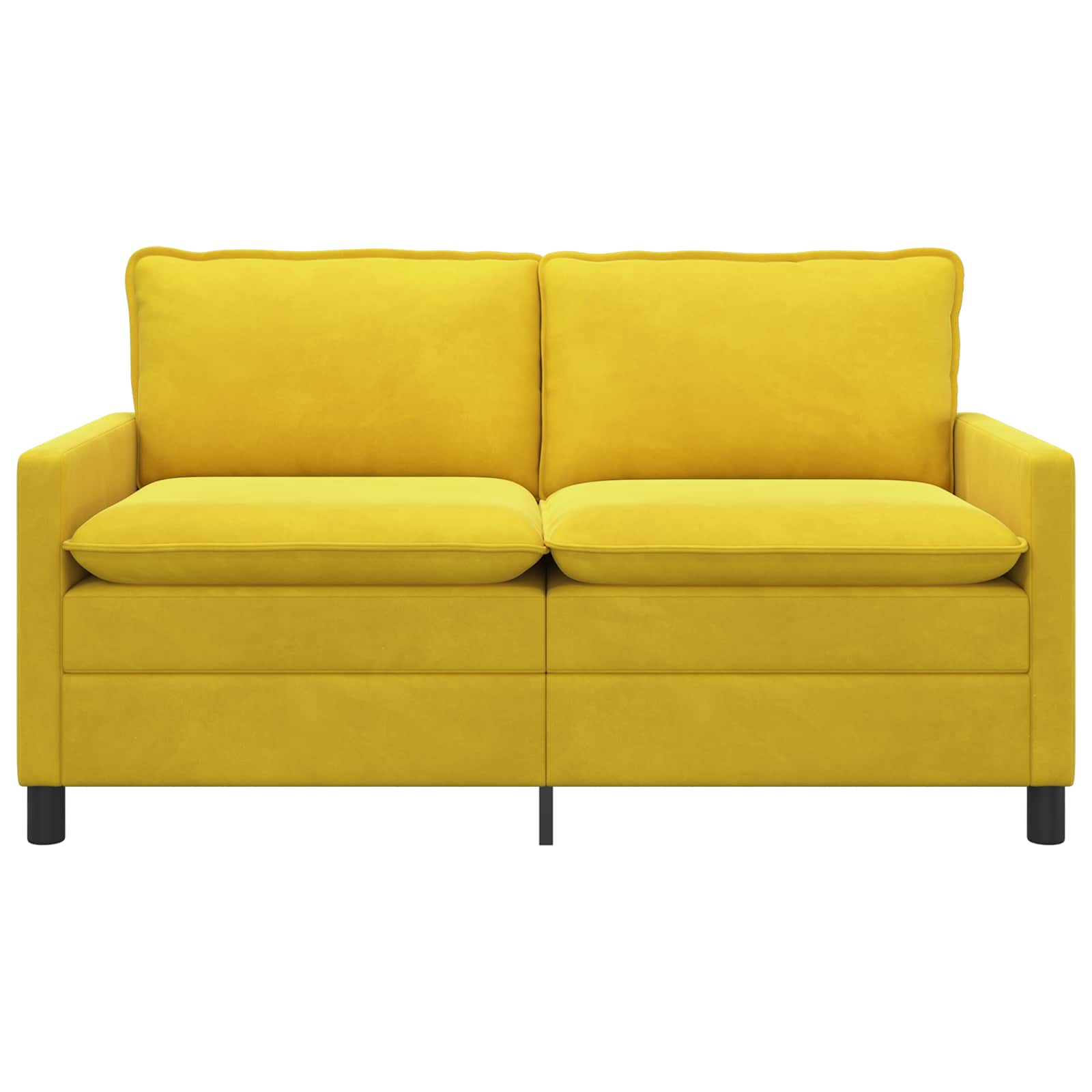 vidaXL Sofa żółty 156 x 81 x 87,5 cm Welur