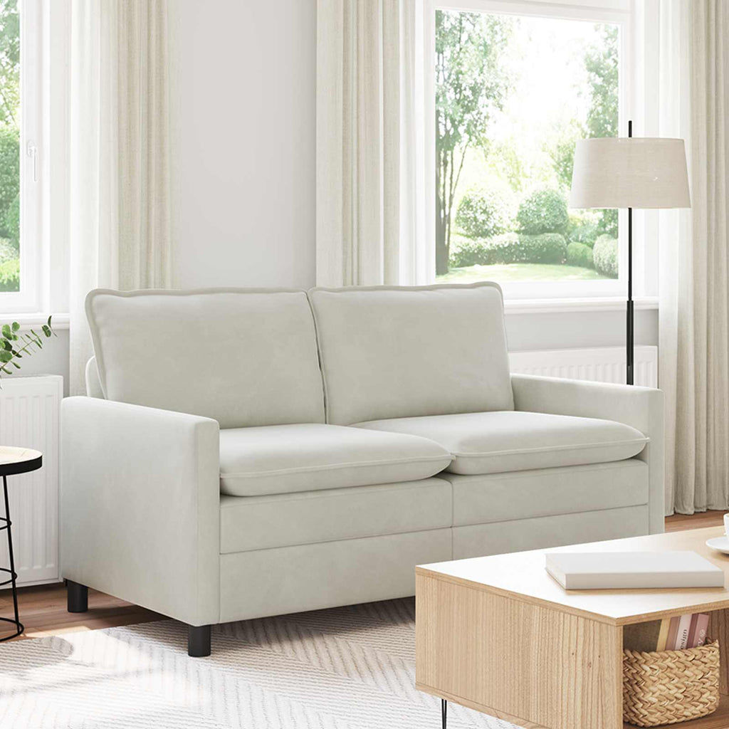vidaXL Sofa kremowy 156 x 81 x 87,5 cm Welur