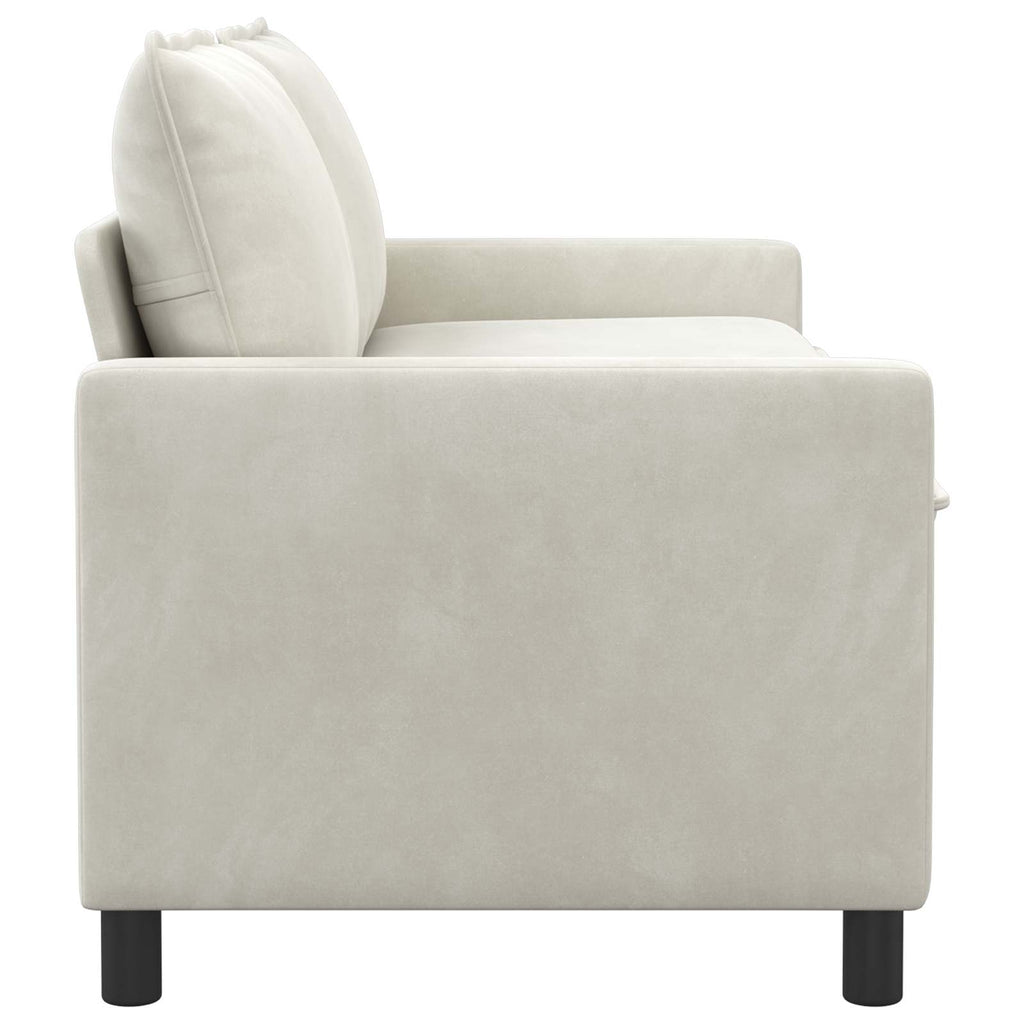 vidaXL Sofa kremowy 156 x 81 x 87,5 cm Welur