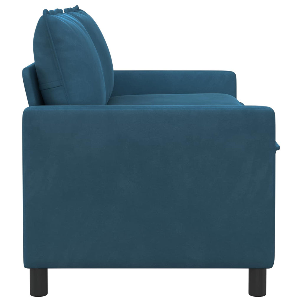 vidaXL Sofa niebieski 156 x 81 x 87,5 cm Welur