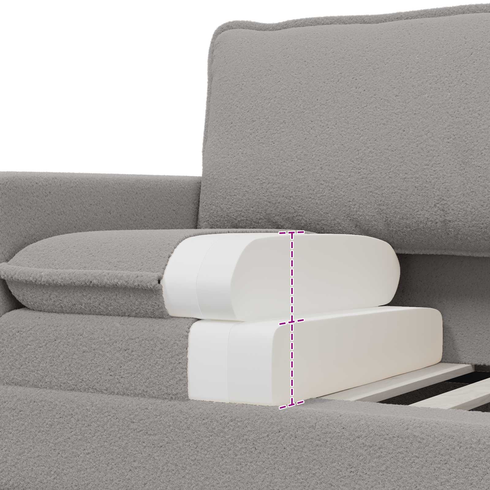 vidaXL Sofa jasnoszary 156 x 81 x 87,5 cm tkanina