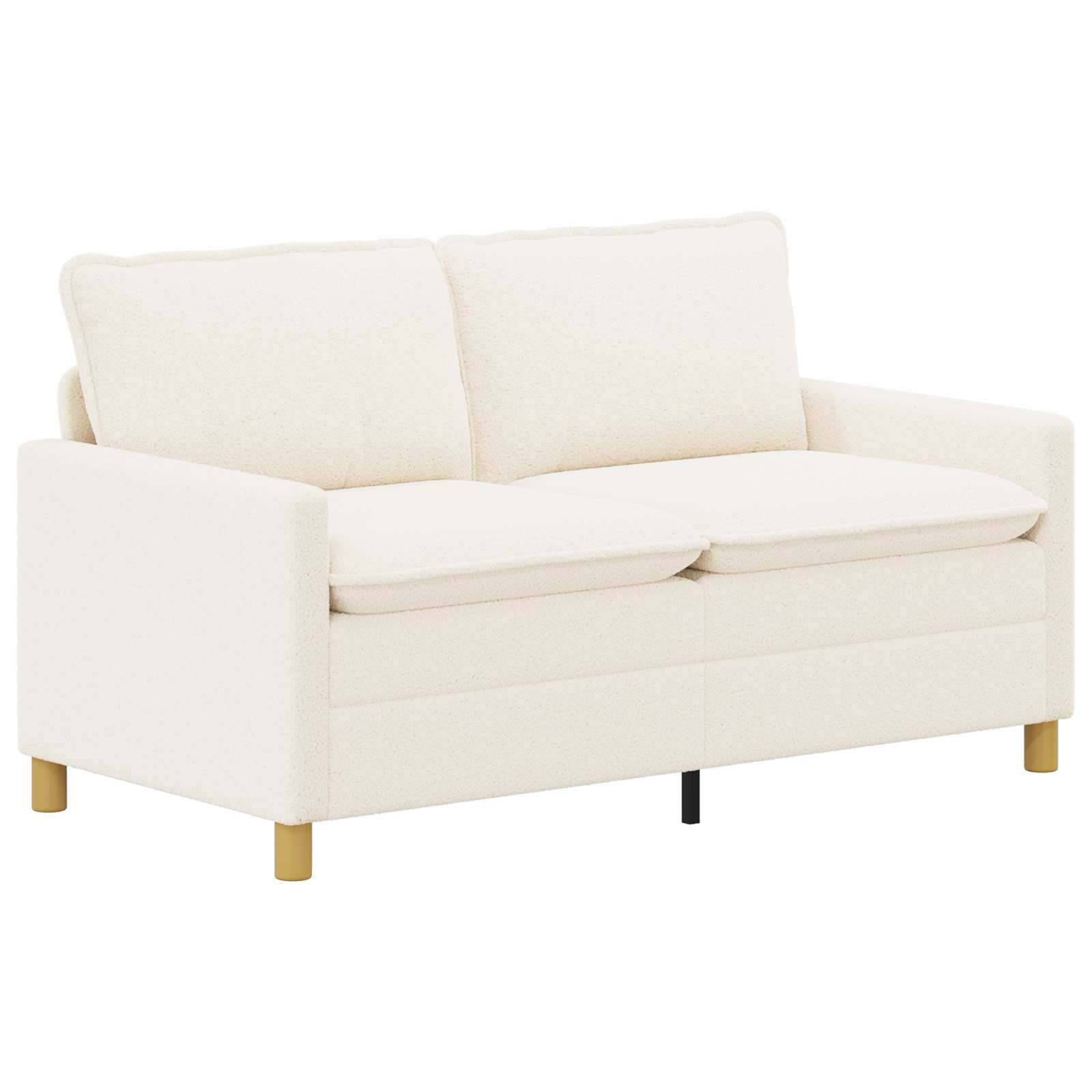 vidaXL Sofa kremowy 156 x 81 x 87,5 cm tkanina