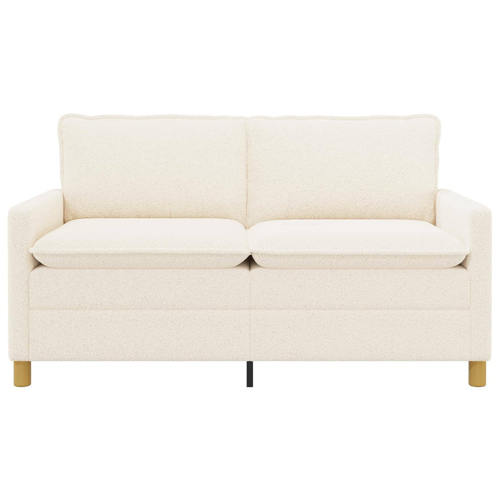 vidaXL Sofa kremowy 156 x 81 x 87,5 cm tkanina