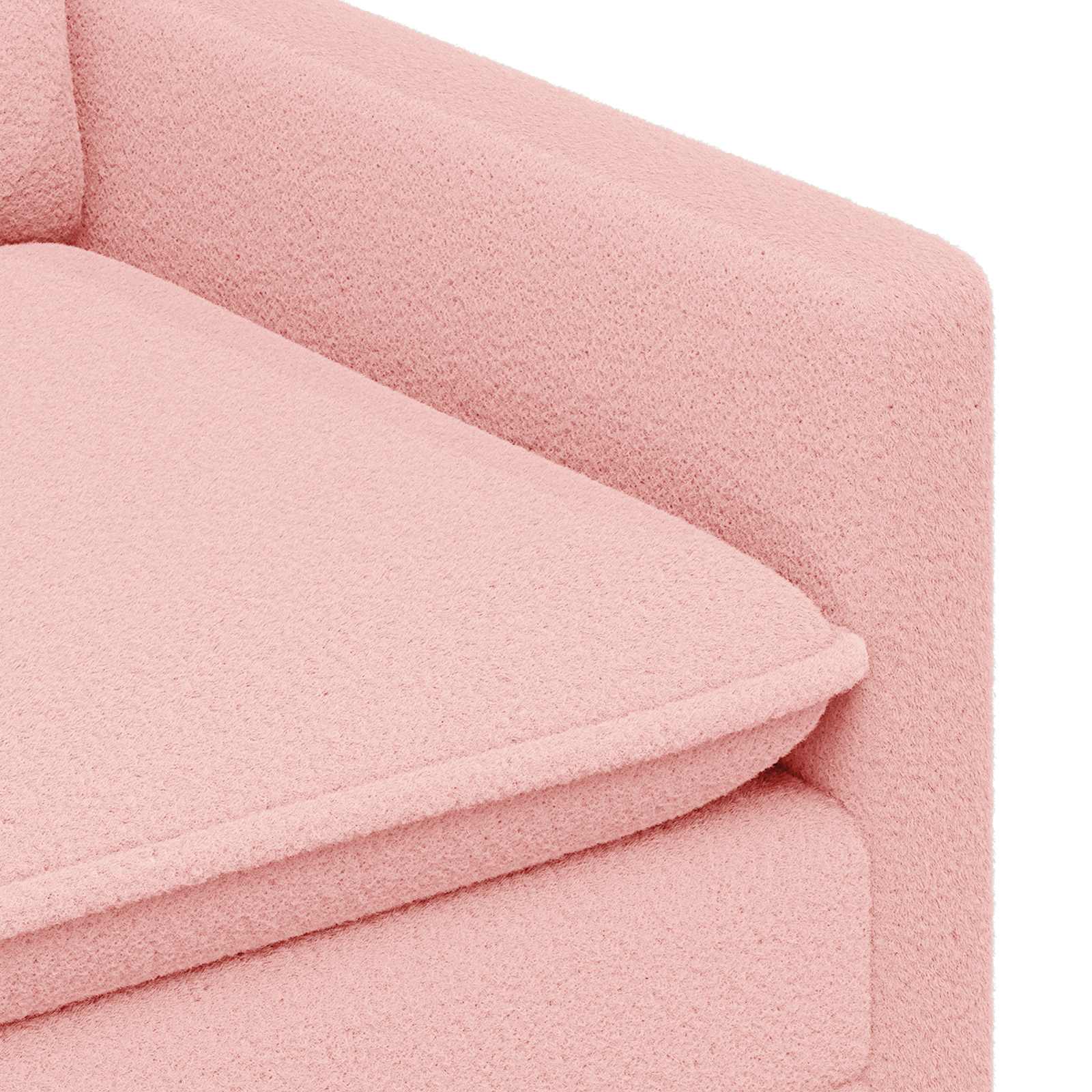 vidaXL Sofa różowy 156 x 81 x 87,5 cm tkanina