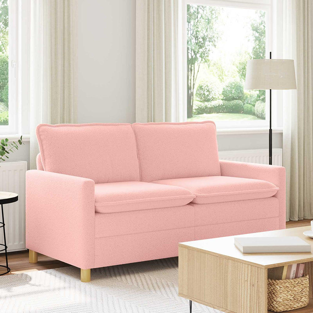 vidaXL Sofa różowy 156 x 81 x 87,5 cm tkanina