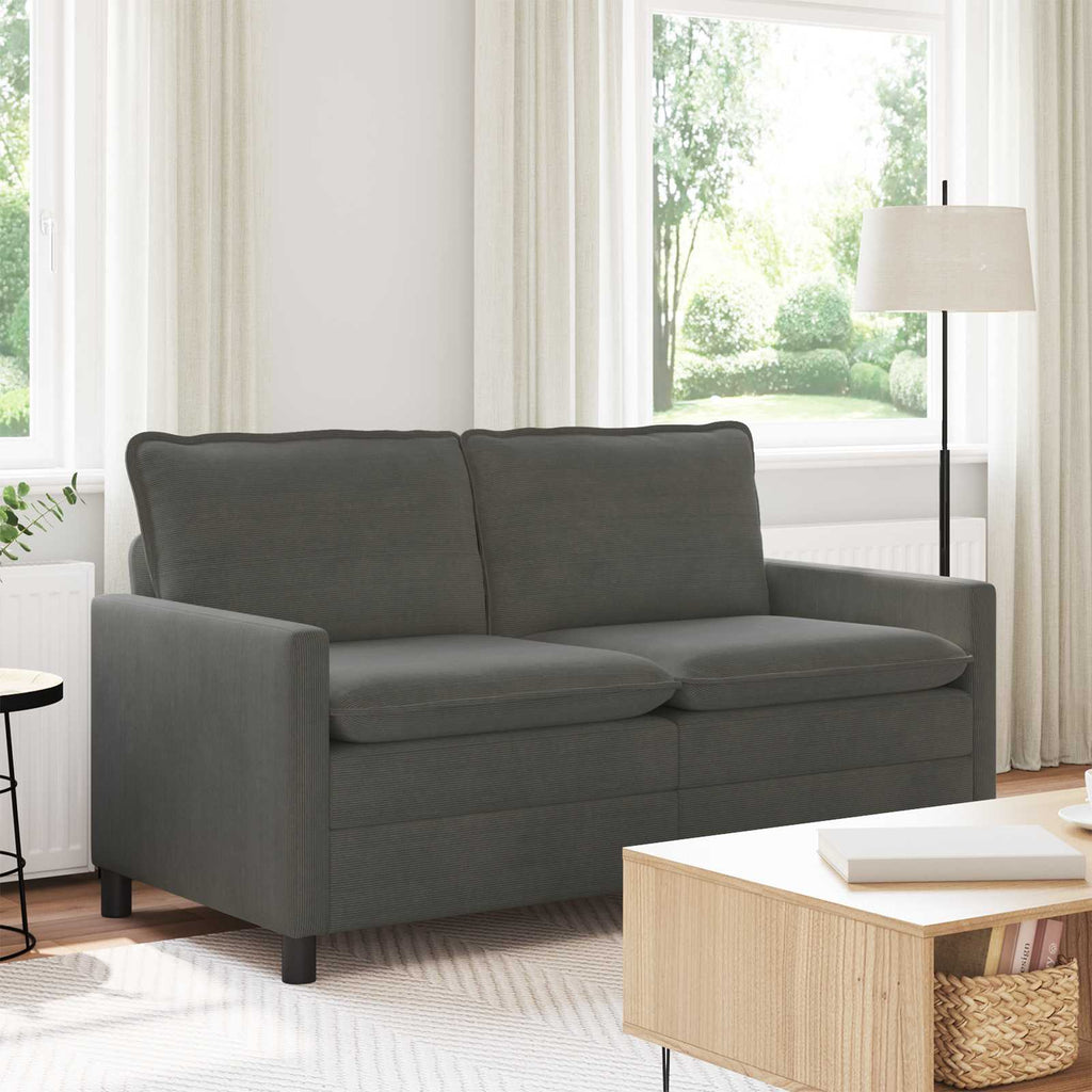 vidaXL Sofa ciemnoszary 156 x 81 x 87,5 cm tkanina