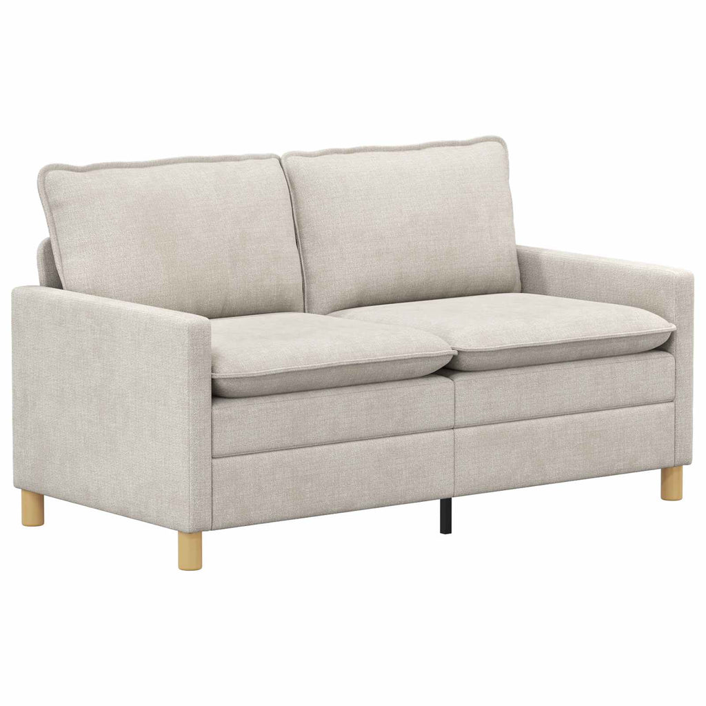 vidaXL Sofa kremowy 156 x 81 x 87,5 cm Poliester