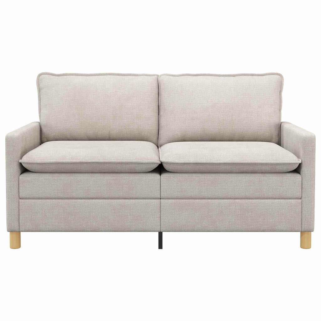 vidaXL Sofa kremowy 156 x 81 x 87,5 cm Poliester