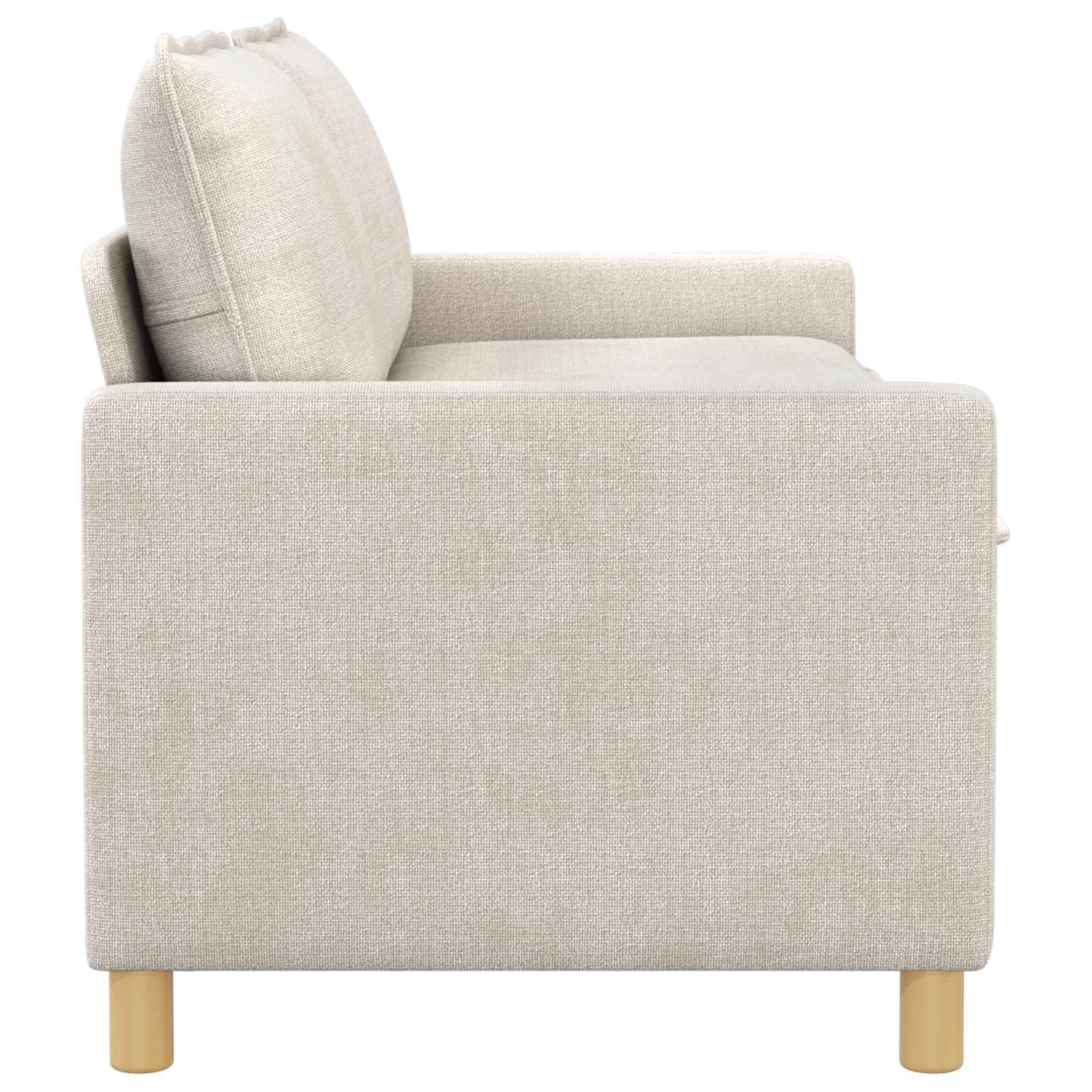 vidaXL Sofa kremowy 156 x 81 x 87,5 cm Poliester