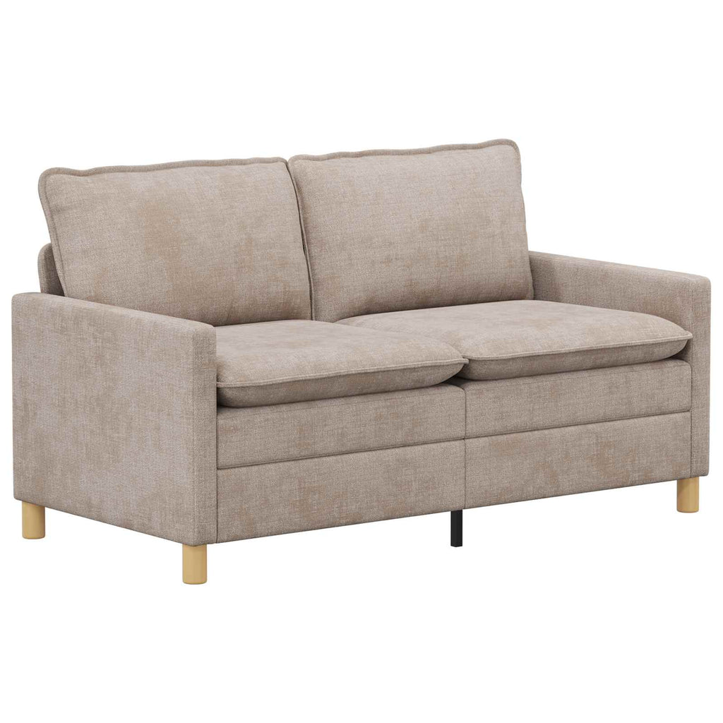 vidaXL Sofa Beżowy 156 x 81 x 87,5 cm Poliester