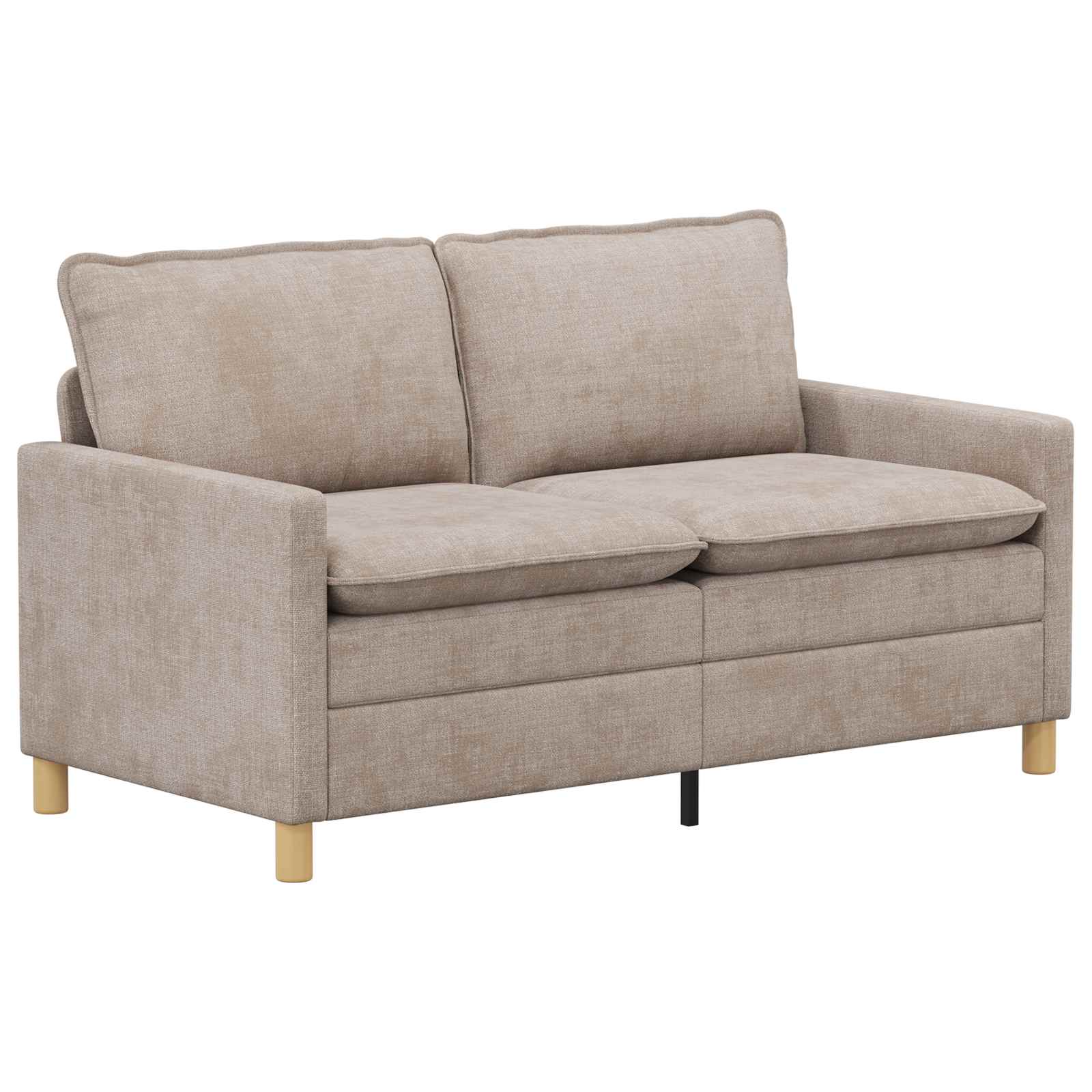 vidaXL Sofa Beżowy 156 x 81 x 87,5 cm Poliester