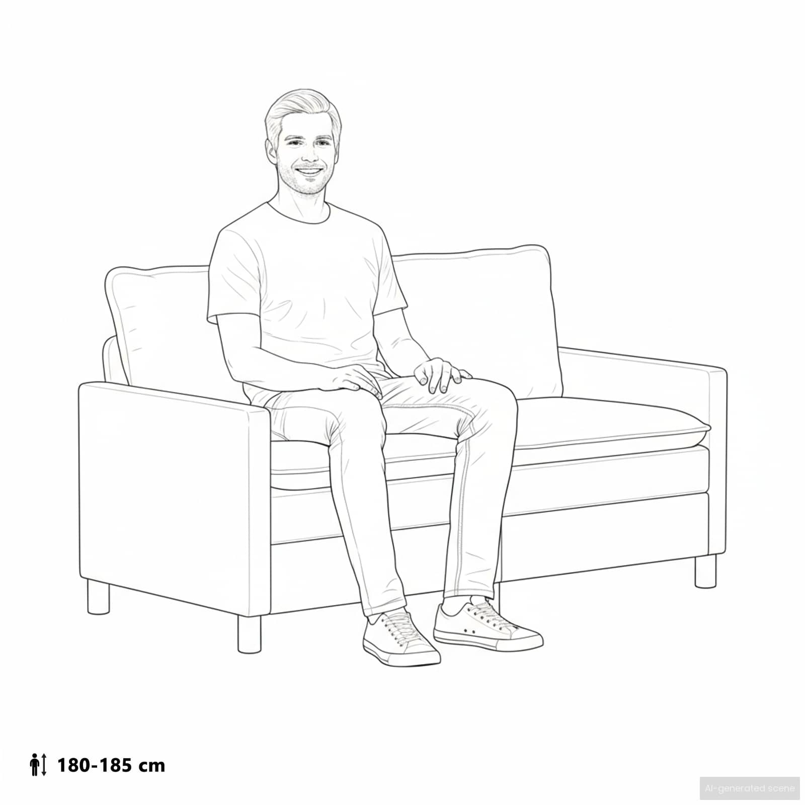vidaXL Sofa ciemnoszary 156 x 81 x 87,5 cm Poliester