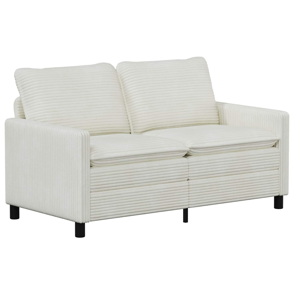vidaXL Sofa kremowy 156 x 81 x 87,5 cm Poliester