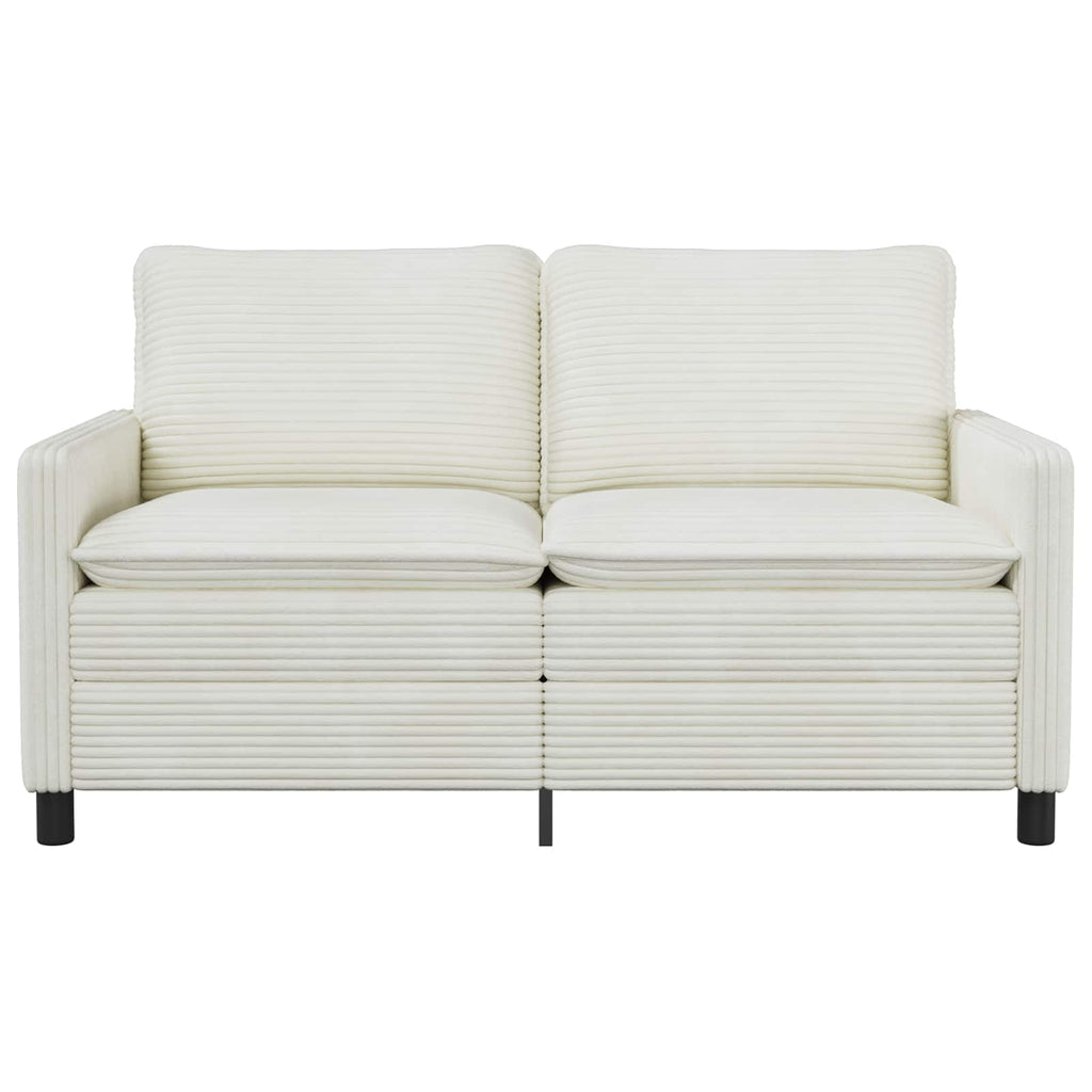 vidaXL Sofa kremowy 156 x 81 x 87,5 cm Poliester