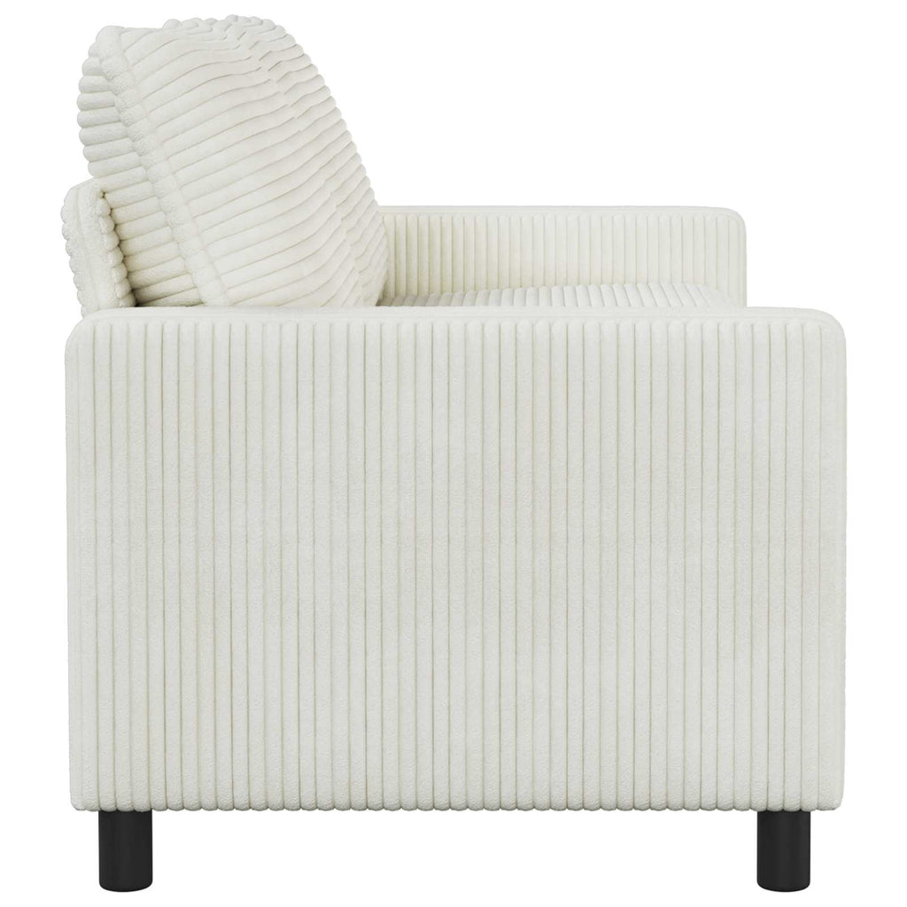 vidaXL Sofa kremowy 156 x 81 x 87,5 cm Poliester