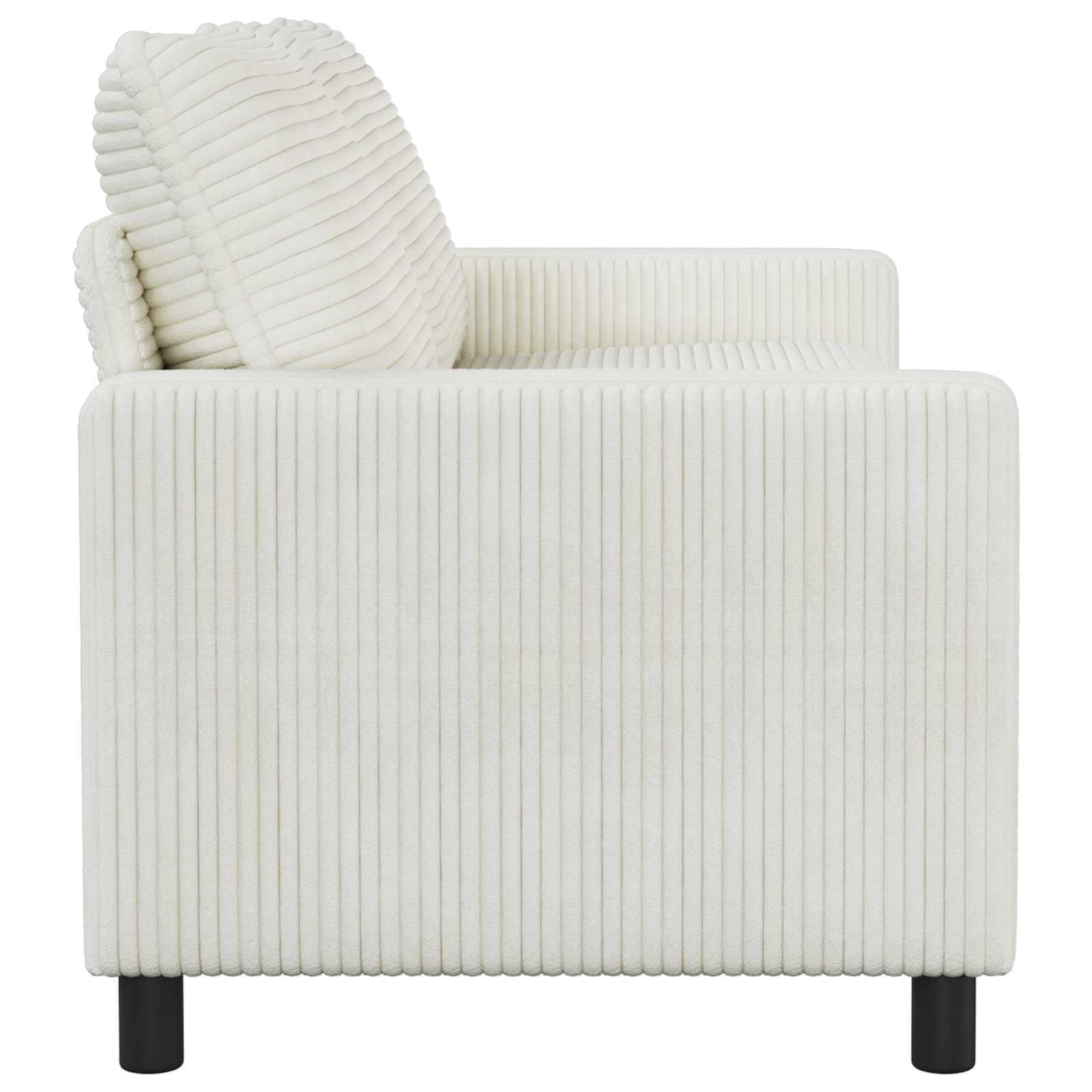 vidaXL Sofa kremowy 156 x 81 x 87,5 cm Poliester