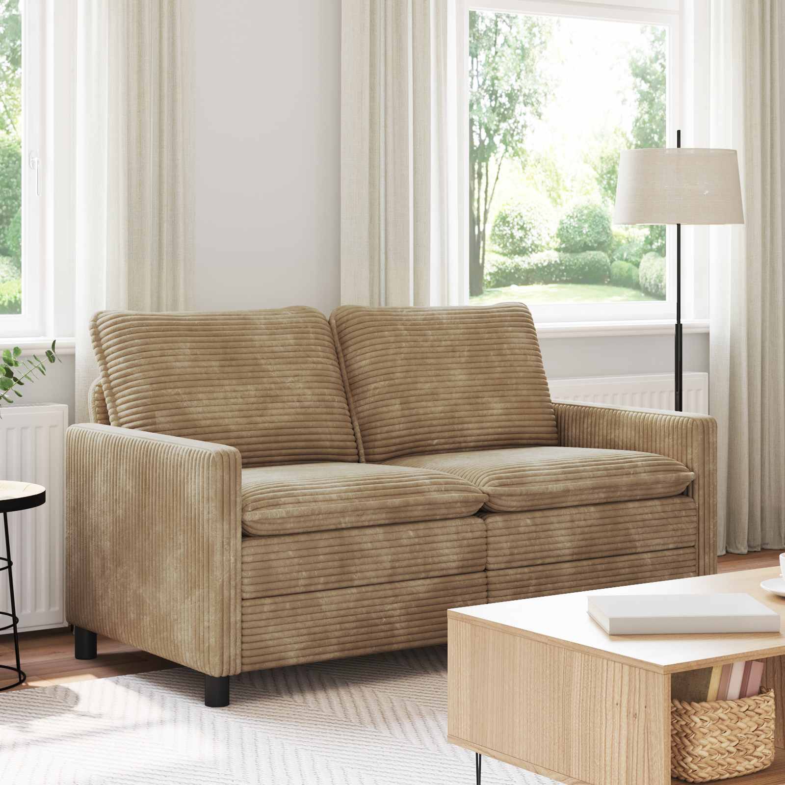 vidaXL Sofa Ciemnoszary 156 x 81 x 87,5 cm Poliester