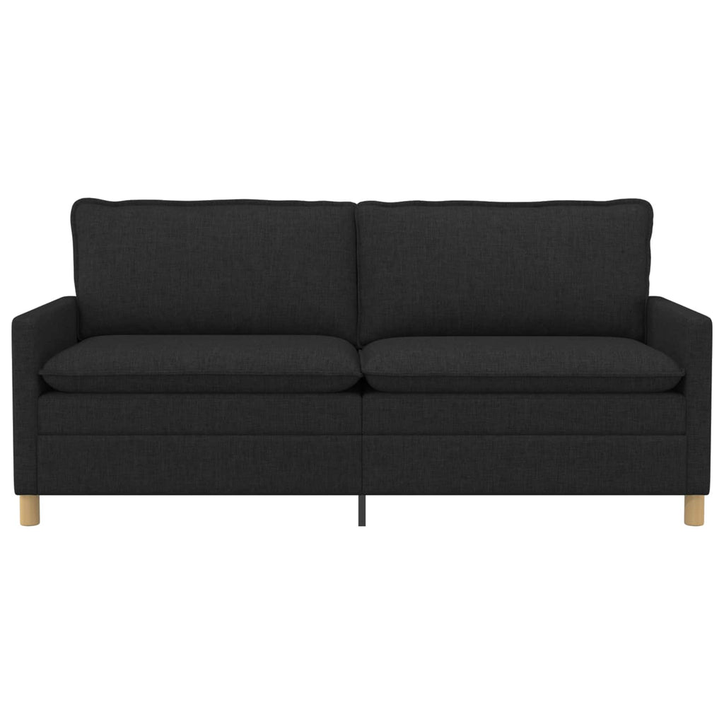 vidaXL Sofa Czarny 196 x 81 x 87,5 cm tkanina