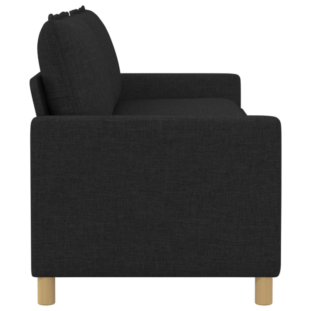 vidaXL Sofa Czarny 196 x 81 x 87,5 cm tkanina