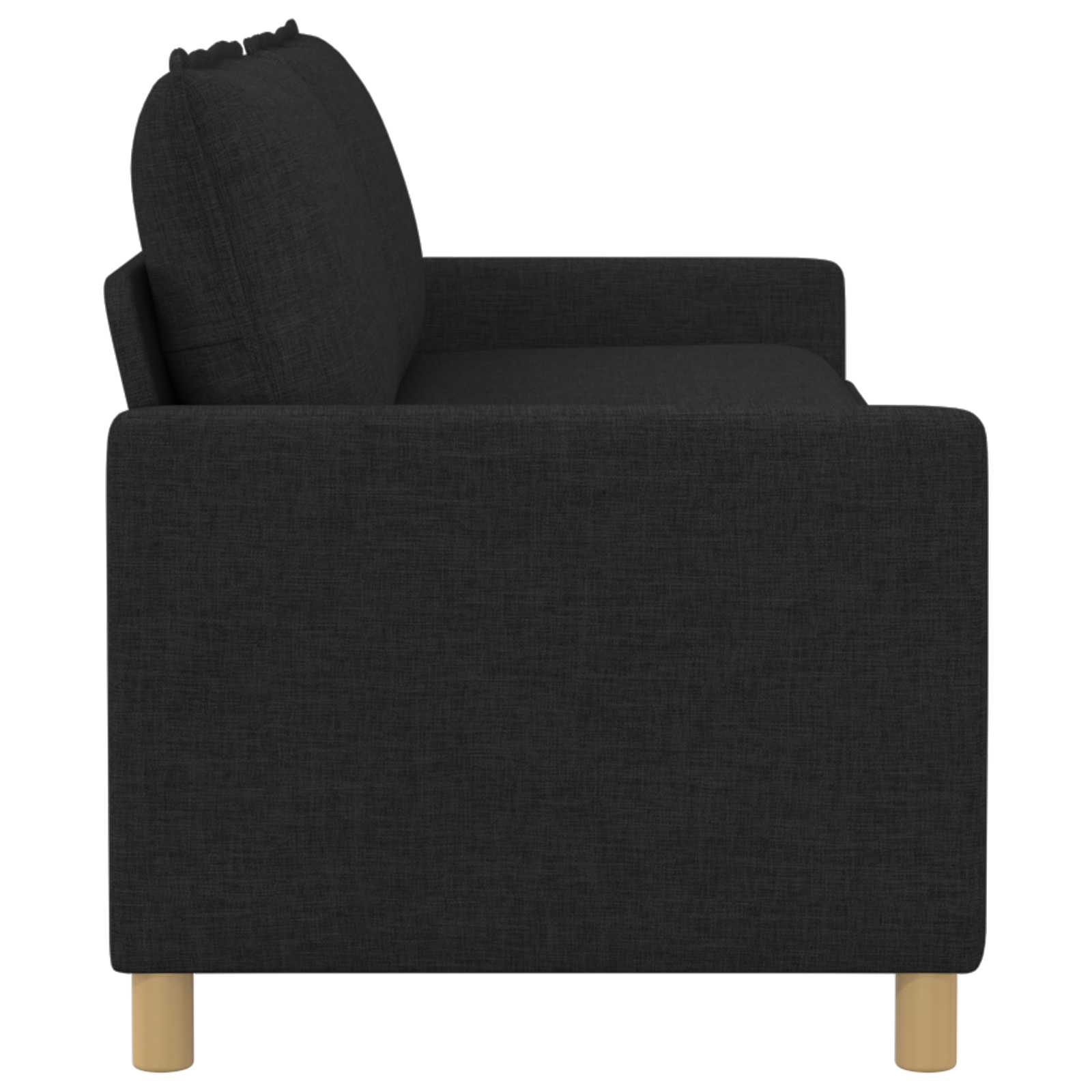 vidaXL Sofa Czarny 196 x 81 x 87,5 cm tkanina