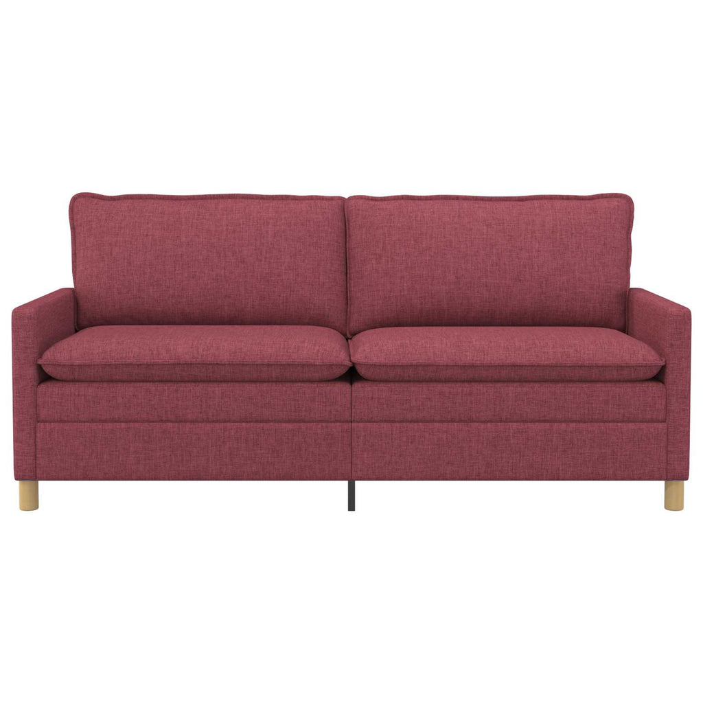 vidaXL Sofa Czerwone wino 196 x 81 x 87,5 cm tkanina