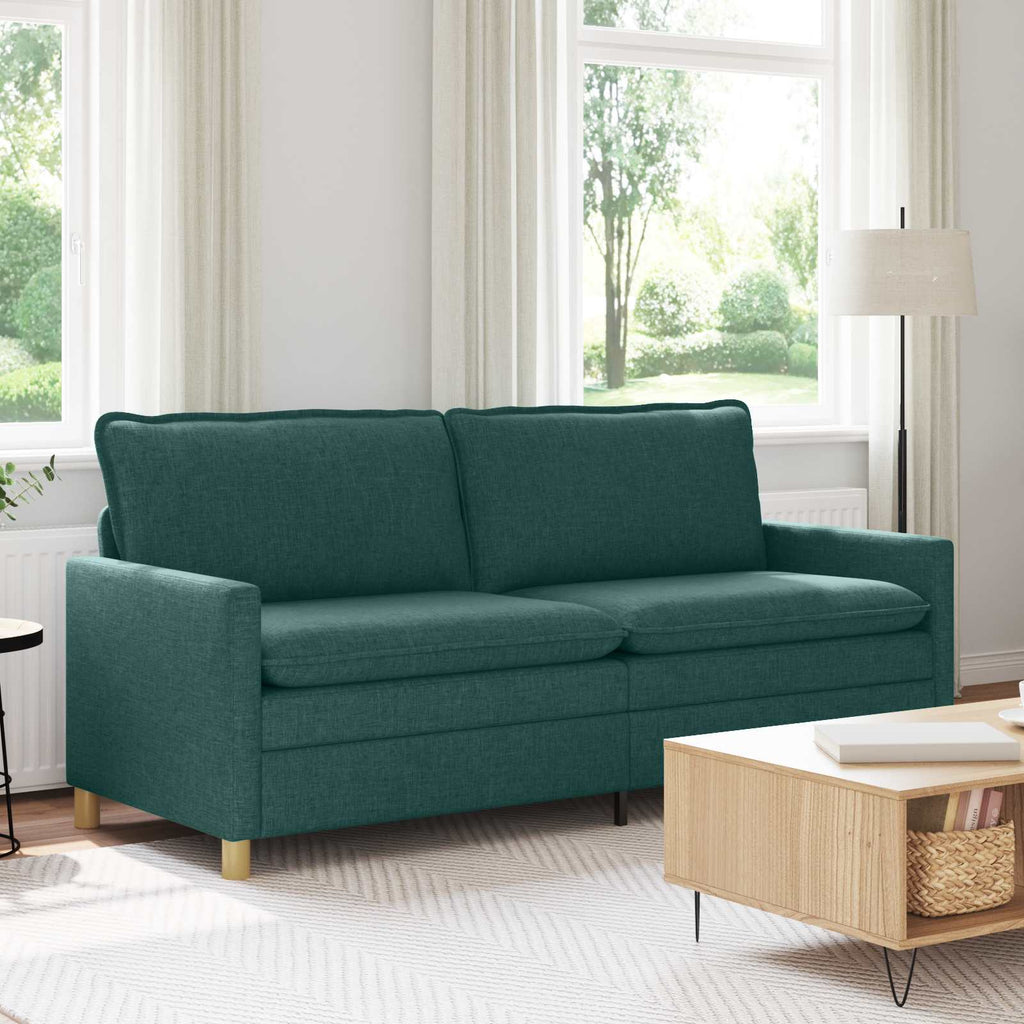 vidaXL Sofa Ciemnozielony 196 x 81 x 87,5 cm tkanina