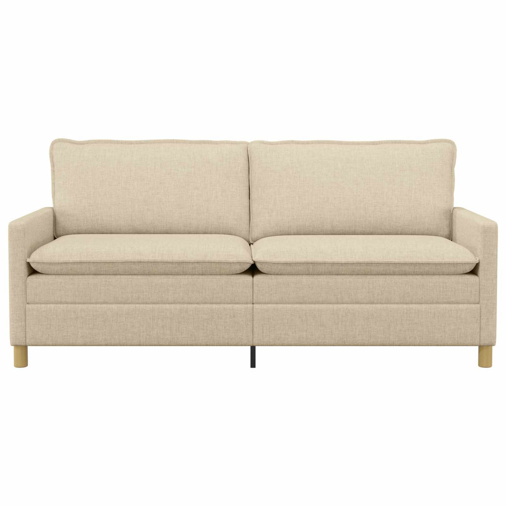 vidaXL Sofa kremowy 196 x 81 x 87,5 cm tkanina