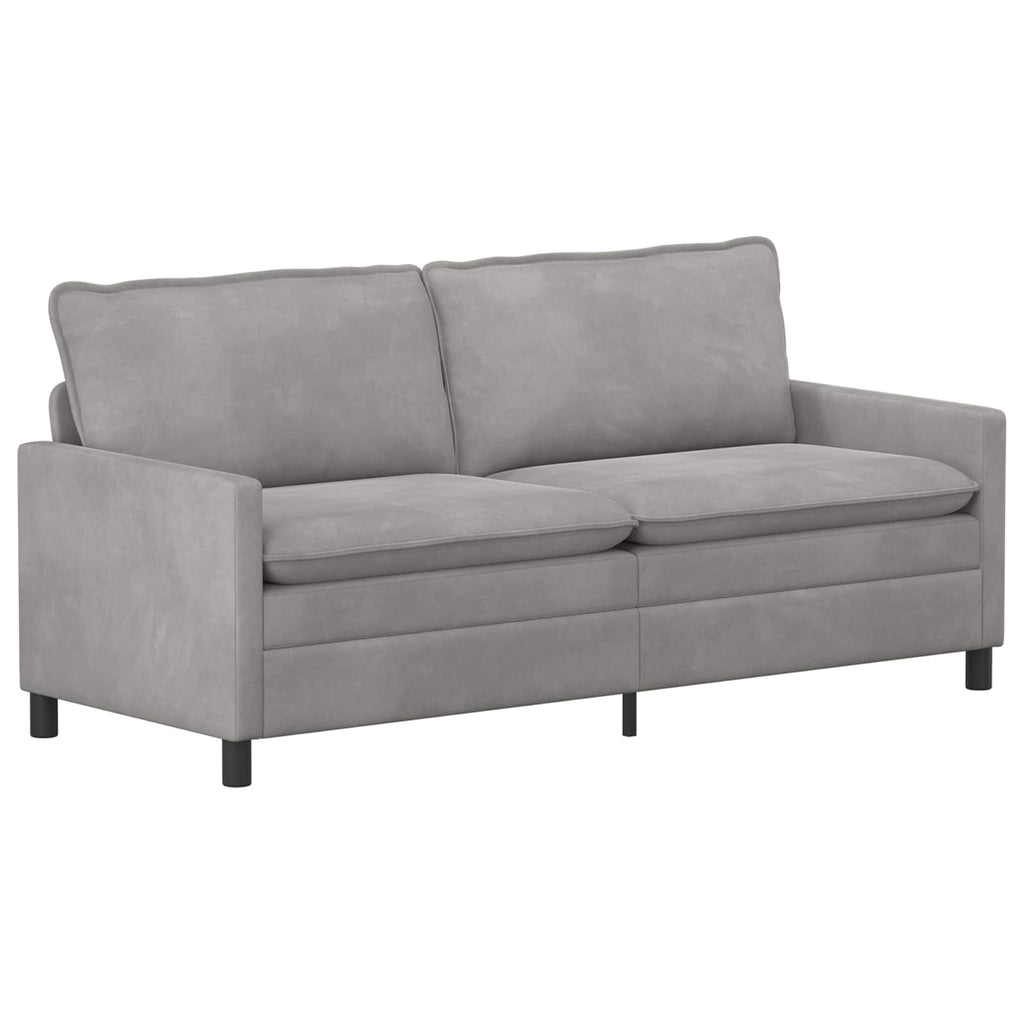 vidaXL Sofa jasnoszary 196 x 81 x 87,5 cm Welur
