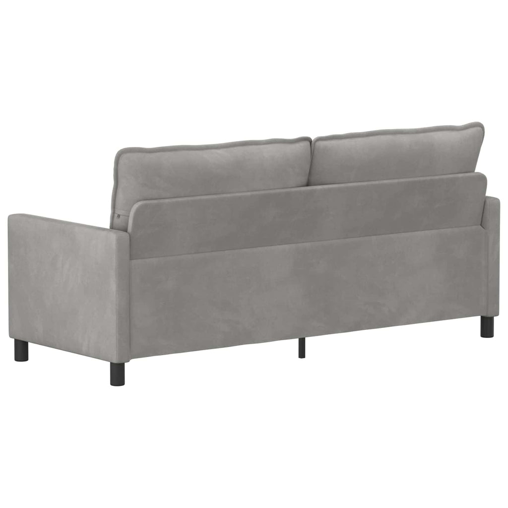 vidaXL Sofa jasnoszary 196 x 81 x 87,5 cm Welur