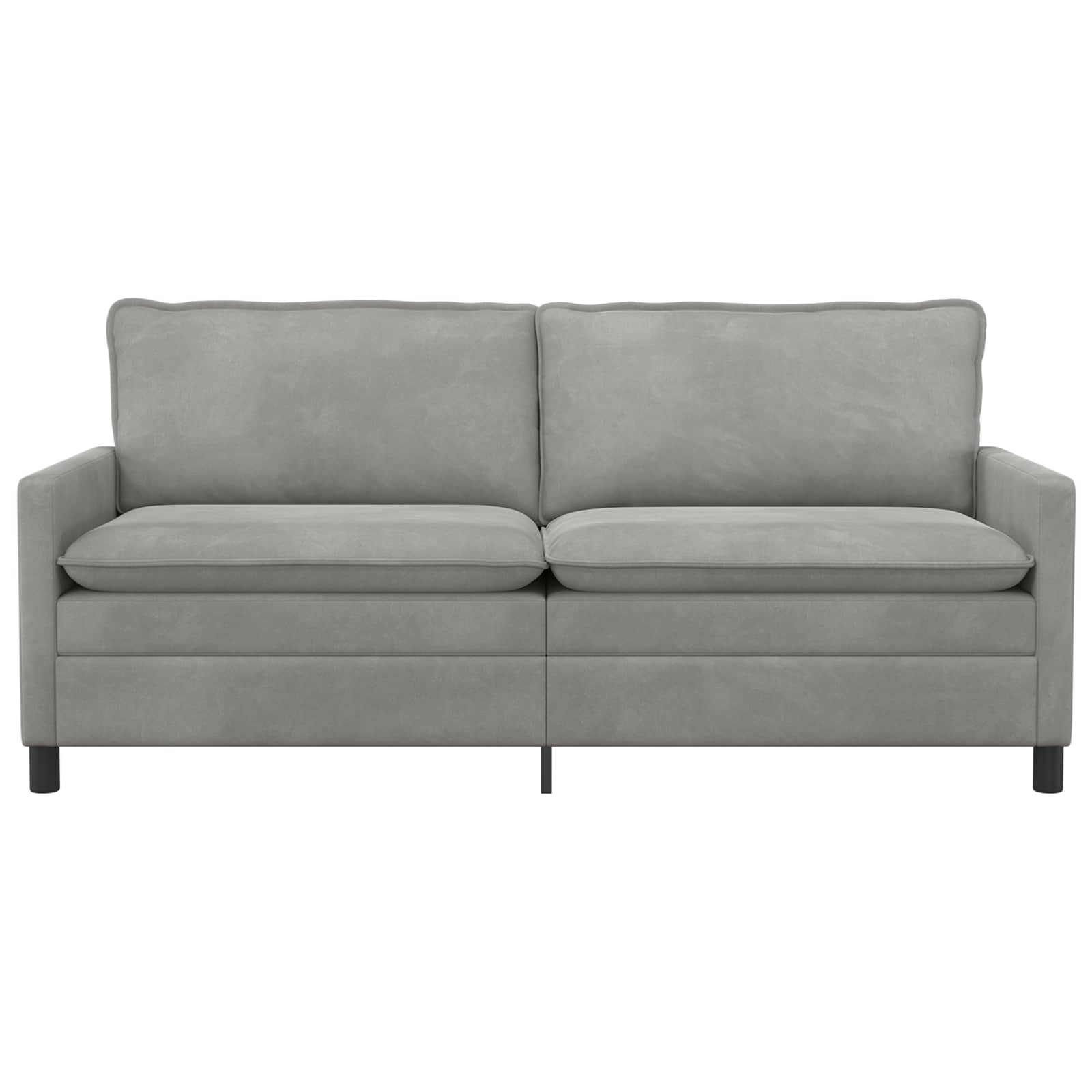 vidaXL Sofa jasnoszary 196 x 81 x 87,5 cm Welur