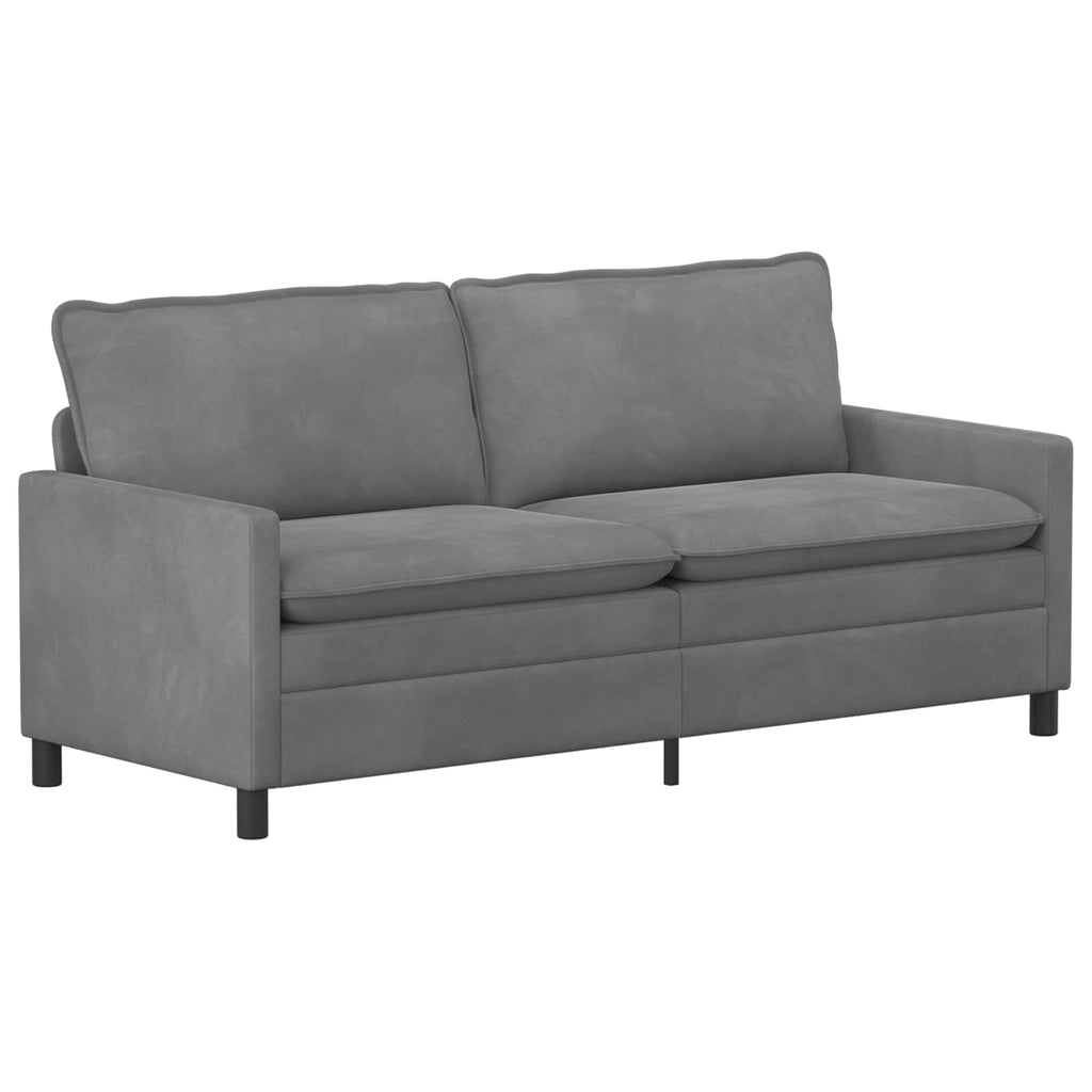 vidaXL Sofa ciemnoszary 196 x 81 x 87,5 cm Welur