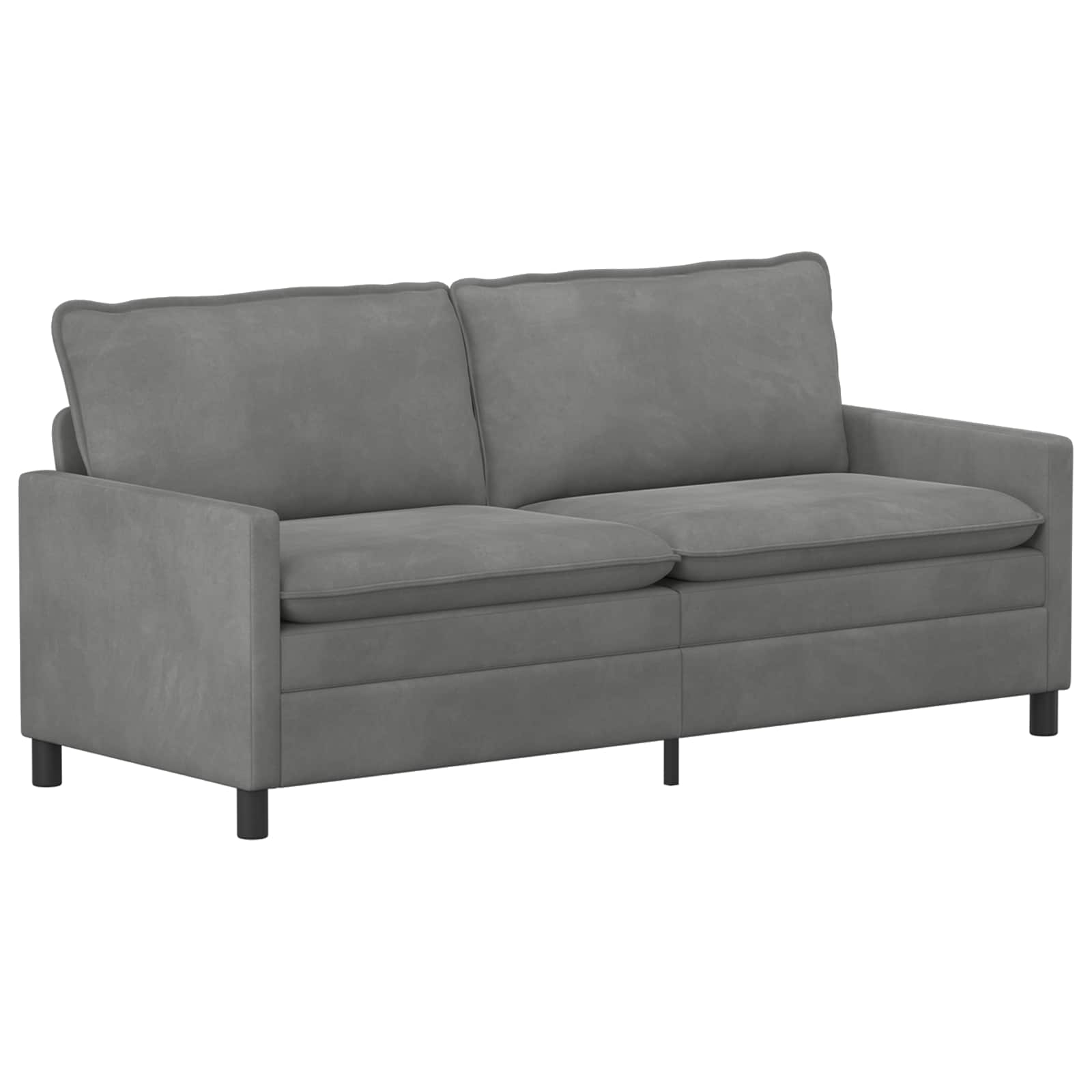 vidaXL Sofa ciemnoszary 196 x 81 x 87,5 cm Welur