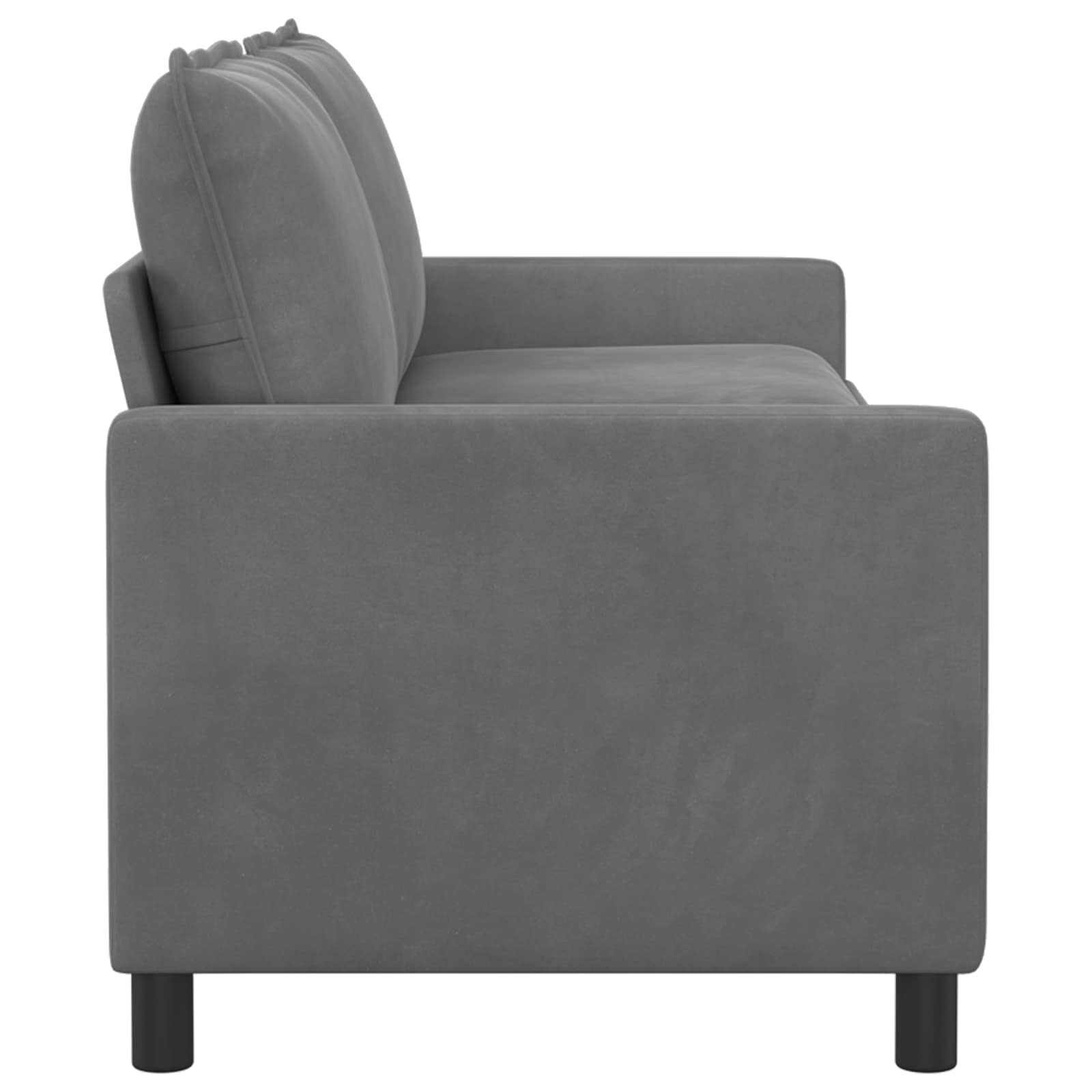 vidaXL Sofa ciemnoszary 196 x 81 x 87,5 cm Welur