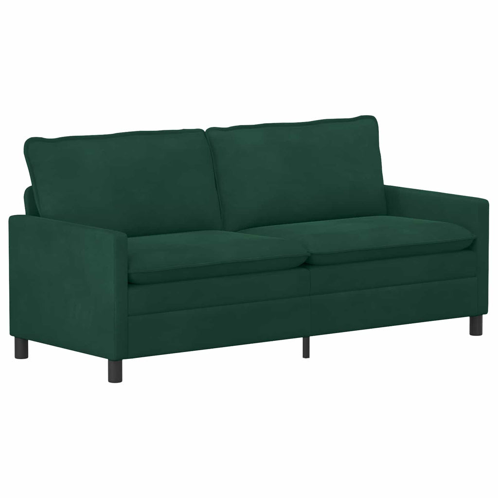 vidaXL Sofa Ciemnozielony 196 x 81 x 87,5 cm Welur