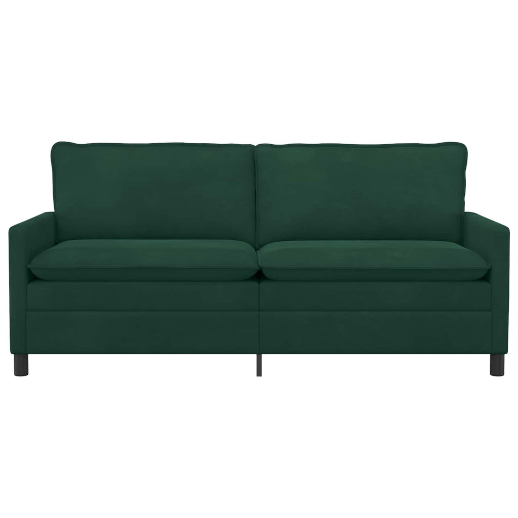 vidaXL Sofa Ciemnozielony 196 x 81 x 87,5 cm Welur