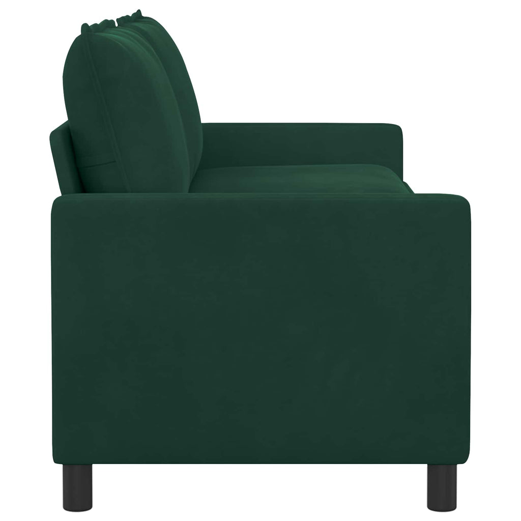 vidaXL Sofa Ciemnozielony 196 x 81 x 87,5 cm Welur