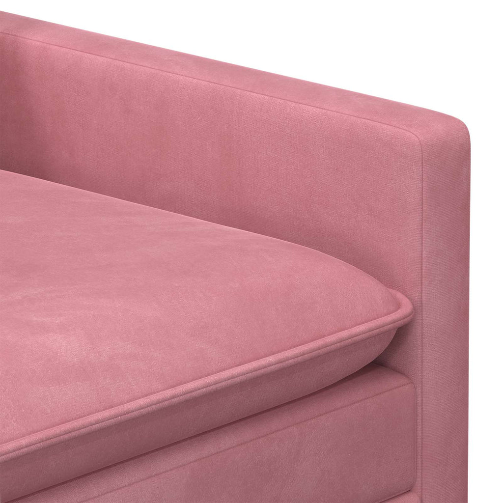 vidaXL Sofa różowy 196 x 81 x 87,5 cm Welur