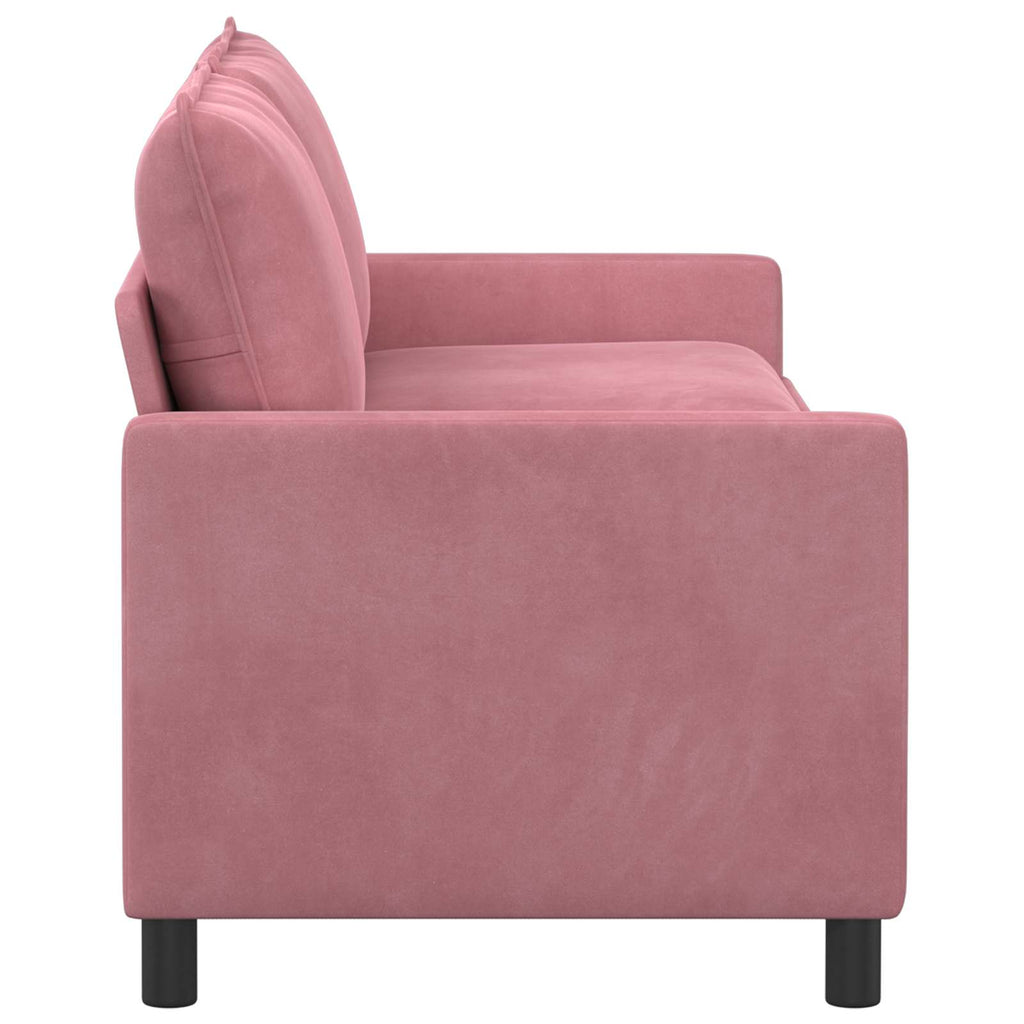 vidaXL Sofa różowy 196 x 81 x 87,5 cm Welur