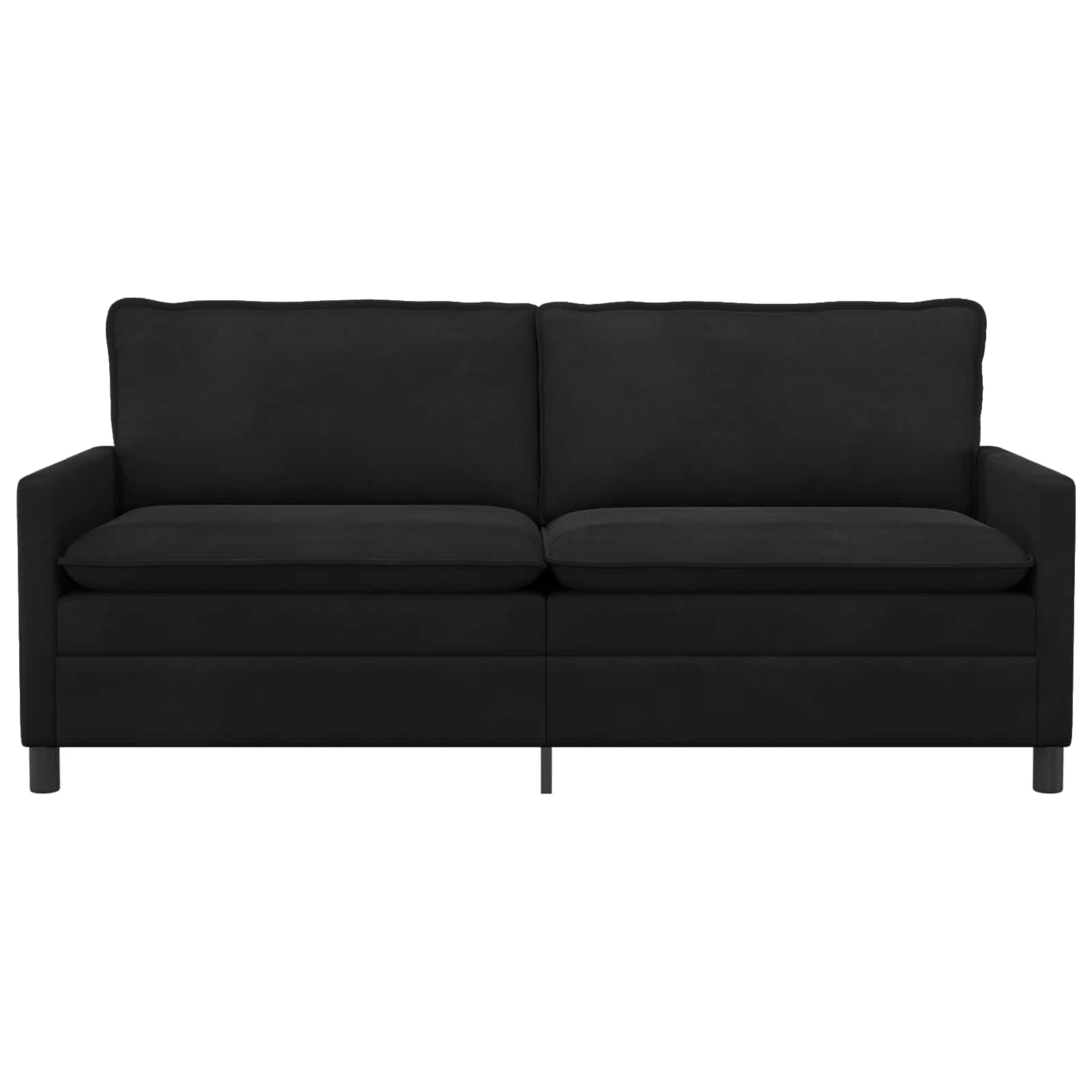 vidaXL Sofa Czarny 196 x 81 x 87,5 cm Welur