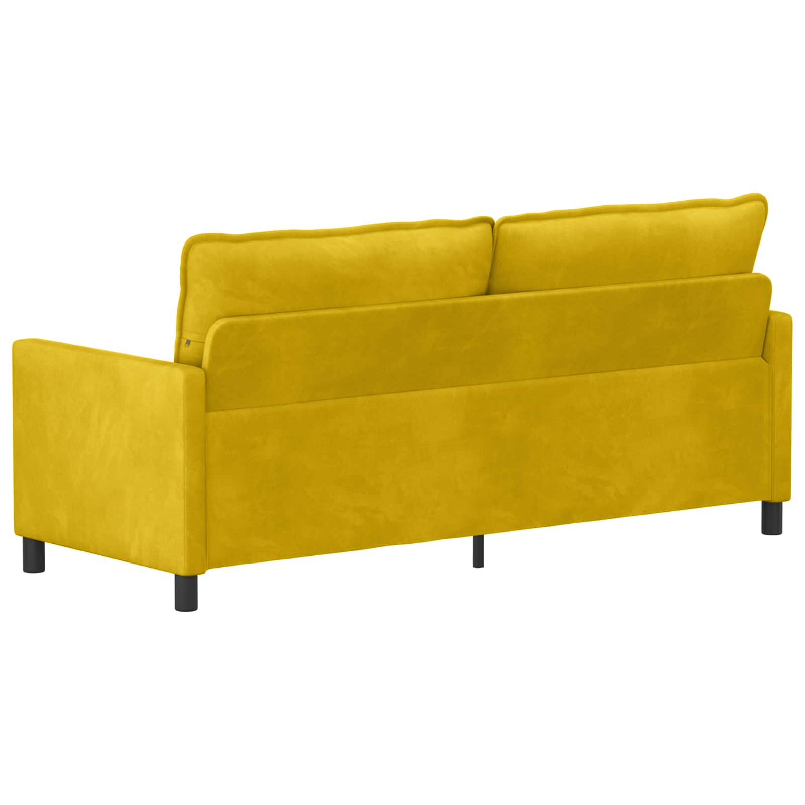 vidaXL Sofa żółty 196 x 81 x 87,5 cm Welur