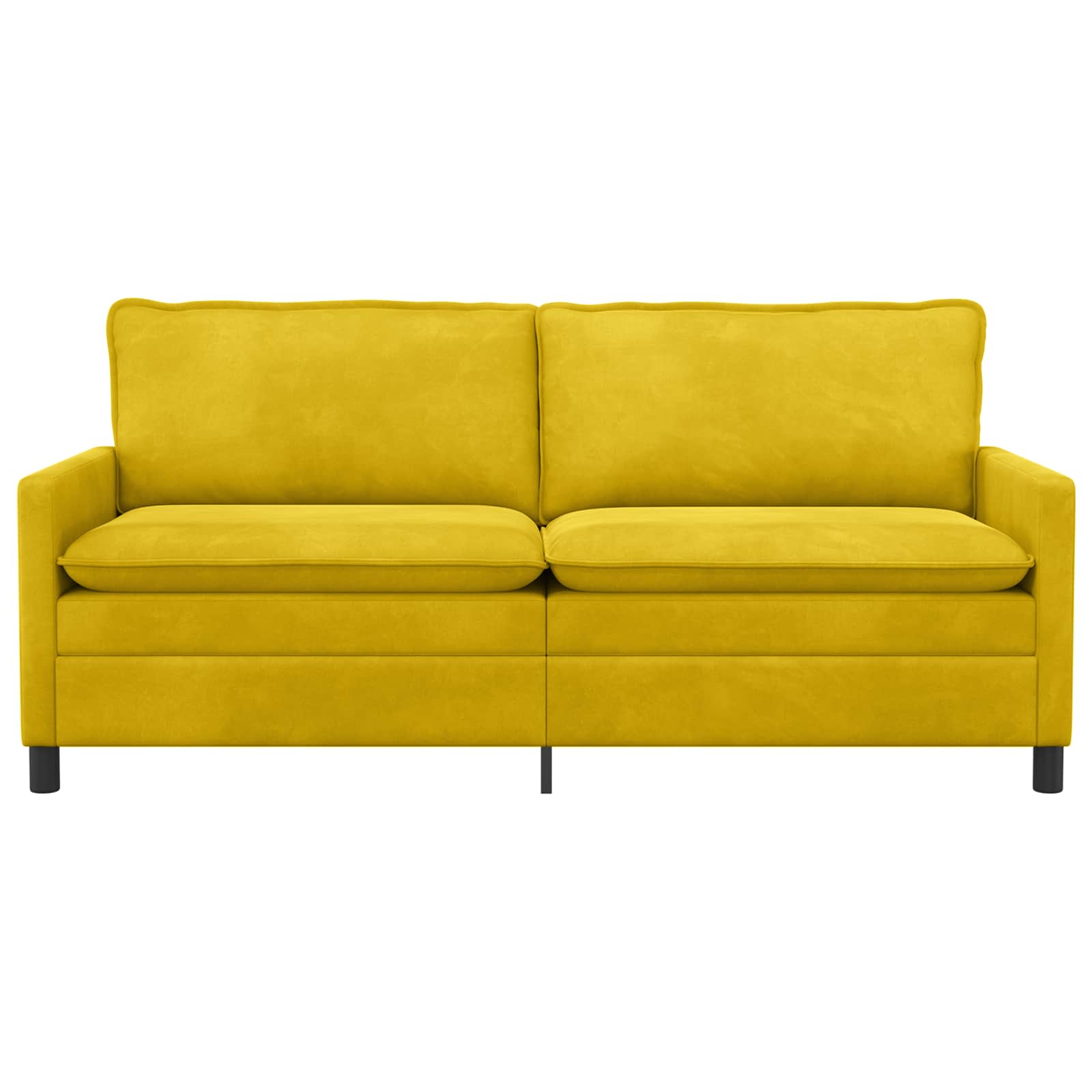 vidaXL Sofa żółty 196 x 81 x 87,5 cm Welur