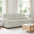 vidaXL Sofa kremowy 196 x 81 x 87,5 cm Welur