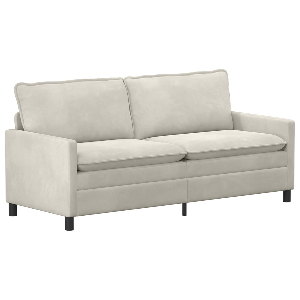 vidaXL Sofa kremowy 196 x 81 x 87,5 cm Welur