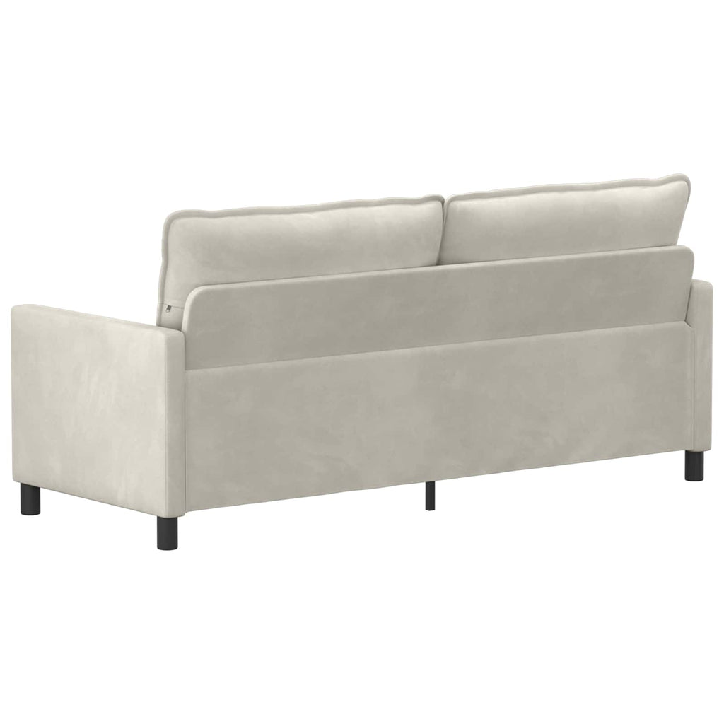 vidaXL Sofa kremowy 196 x 81 x 87,5 cm Welur