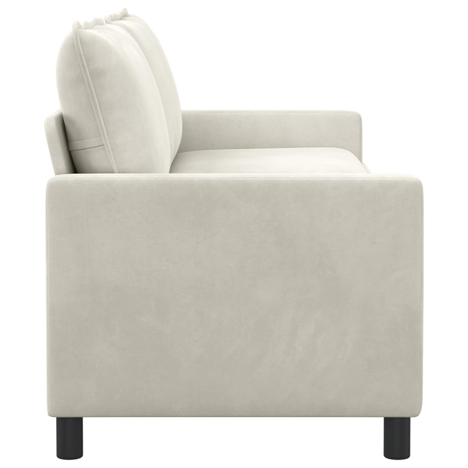 vidaXL Sofa kremowy 196 x 81 x 87,5 cm Welur