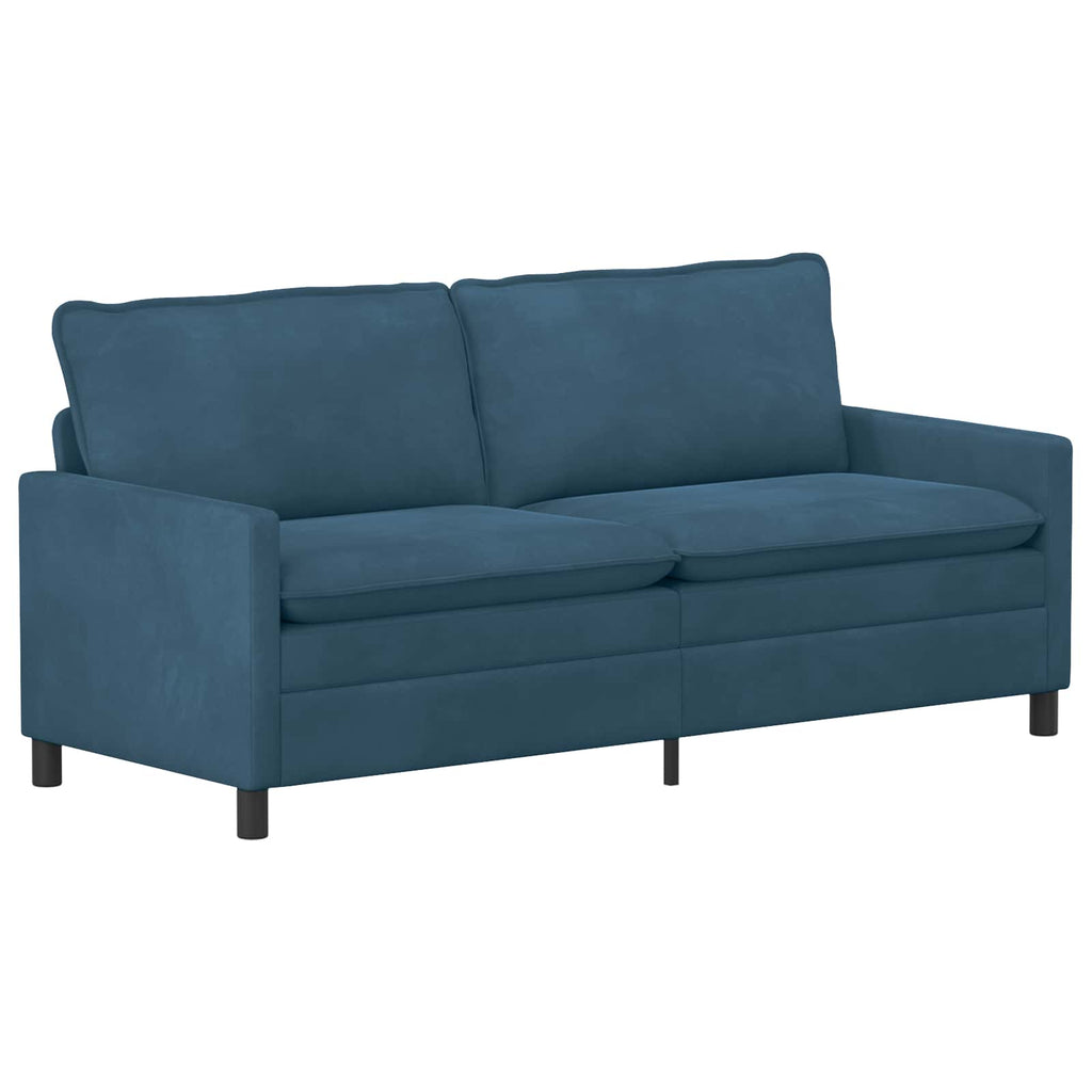 vidaXL Sofa niebieski 196 x 81 x 87,5 cm Welur